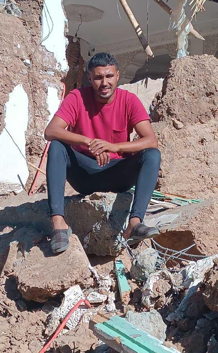 25-åriga Jamal har förlorat 14 familjemedlemmar i jordbävningen i Marocko.