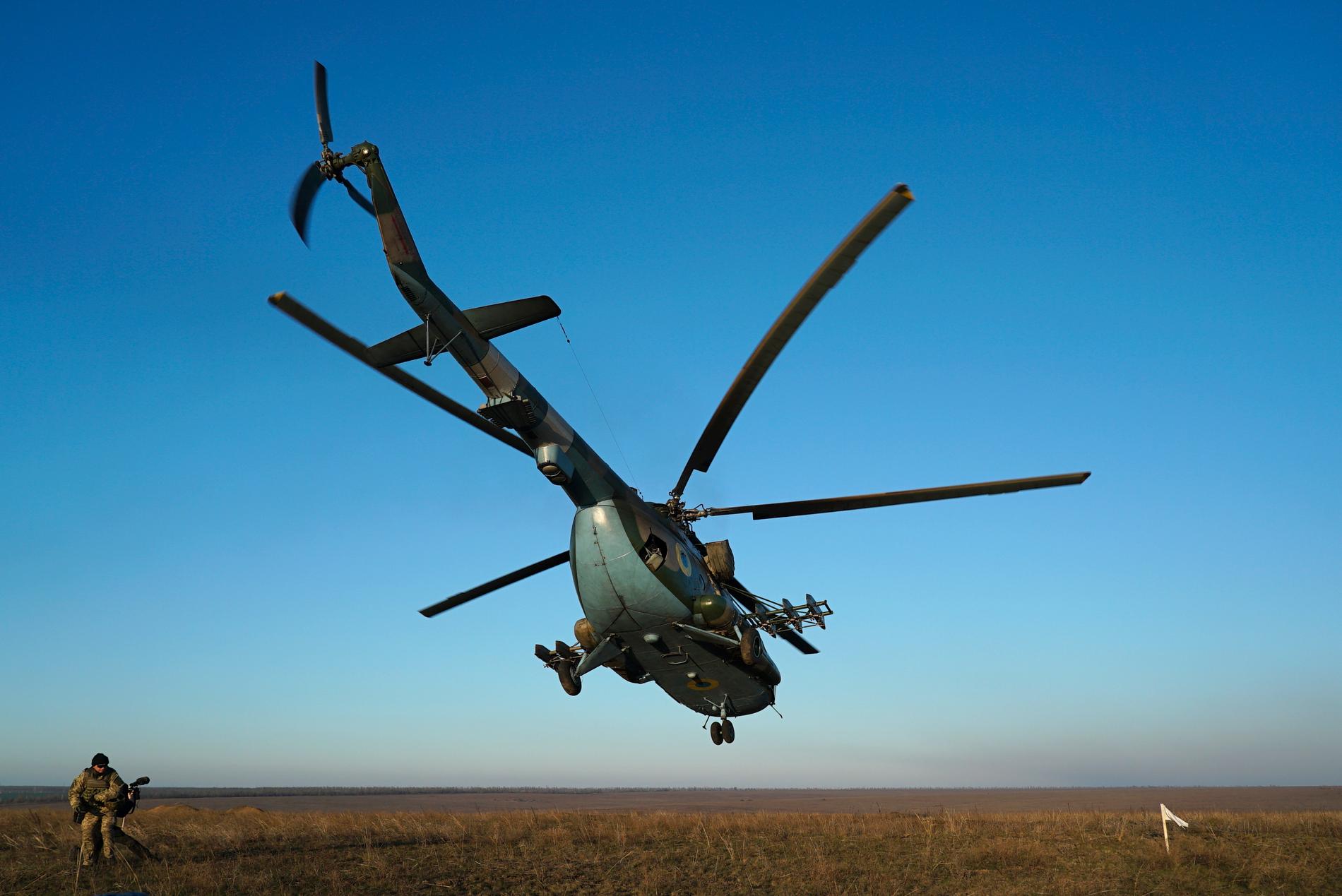 Belarus hävdar att en ukrainsk MI-8-helikopter flög in i belarusiskt luftrum, vilket Ukraina förnekar. Arkivbild.