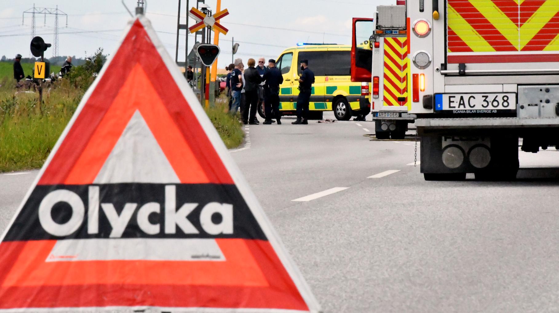 En motorcyklist har skadats vid en olycka i Svedala.