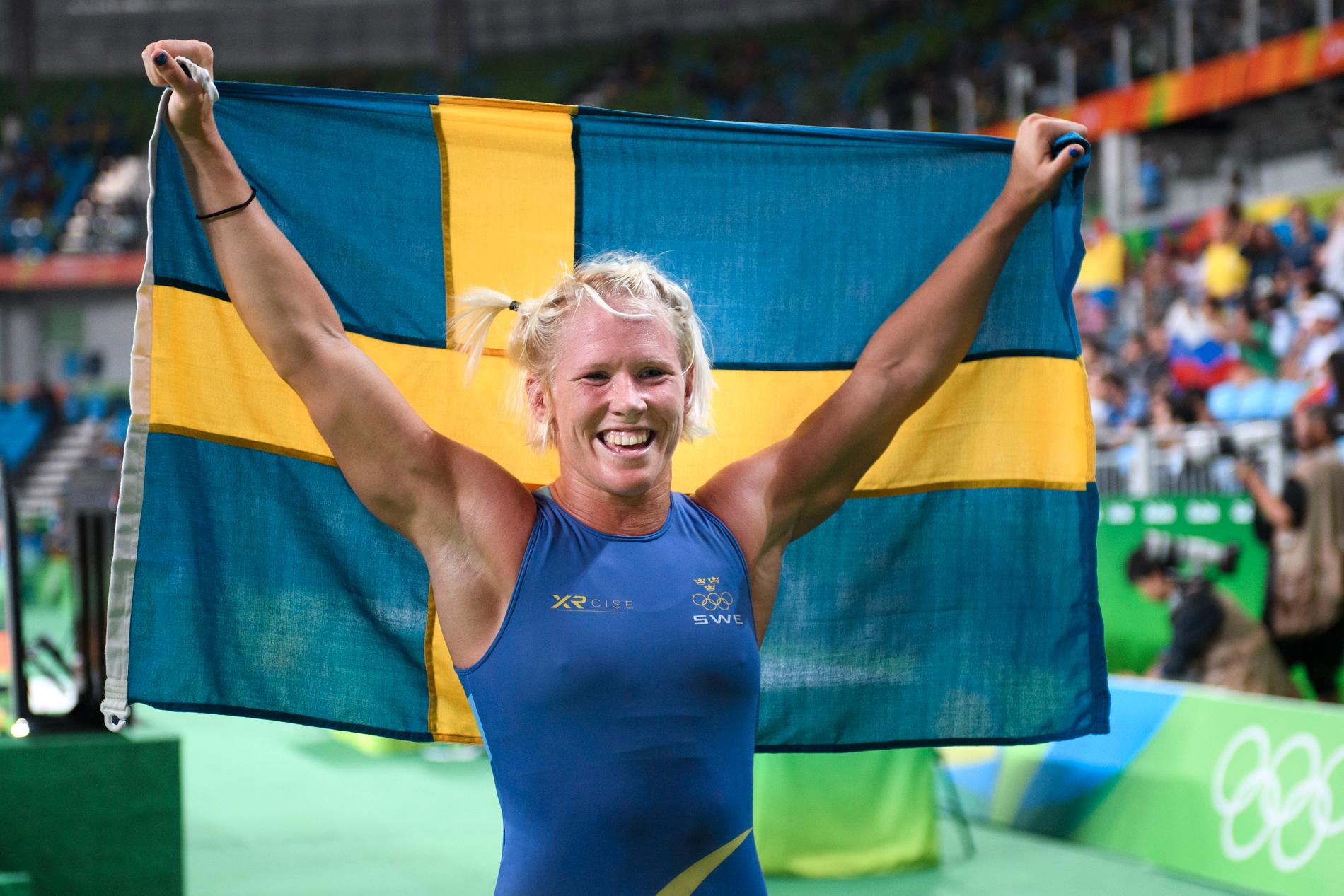 Jenny Fransson efter OS-bronset 2016.