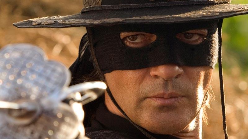 Skådespelaren Antonio Banderas som Zorro.