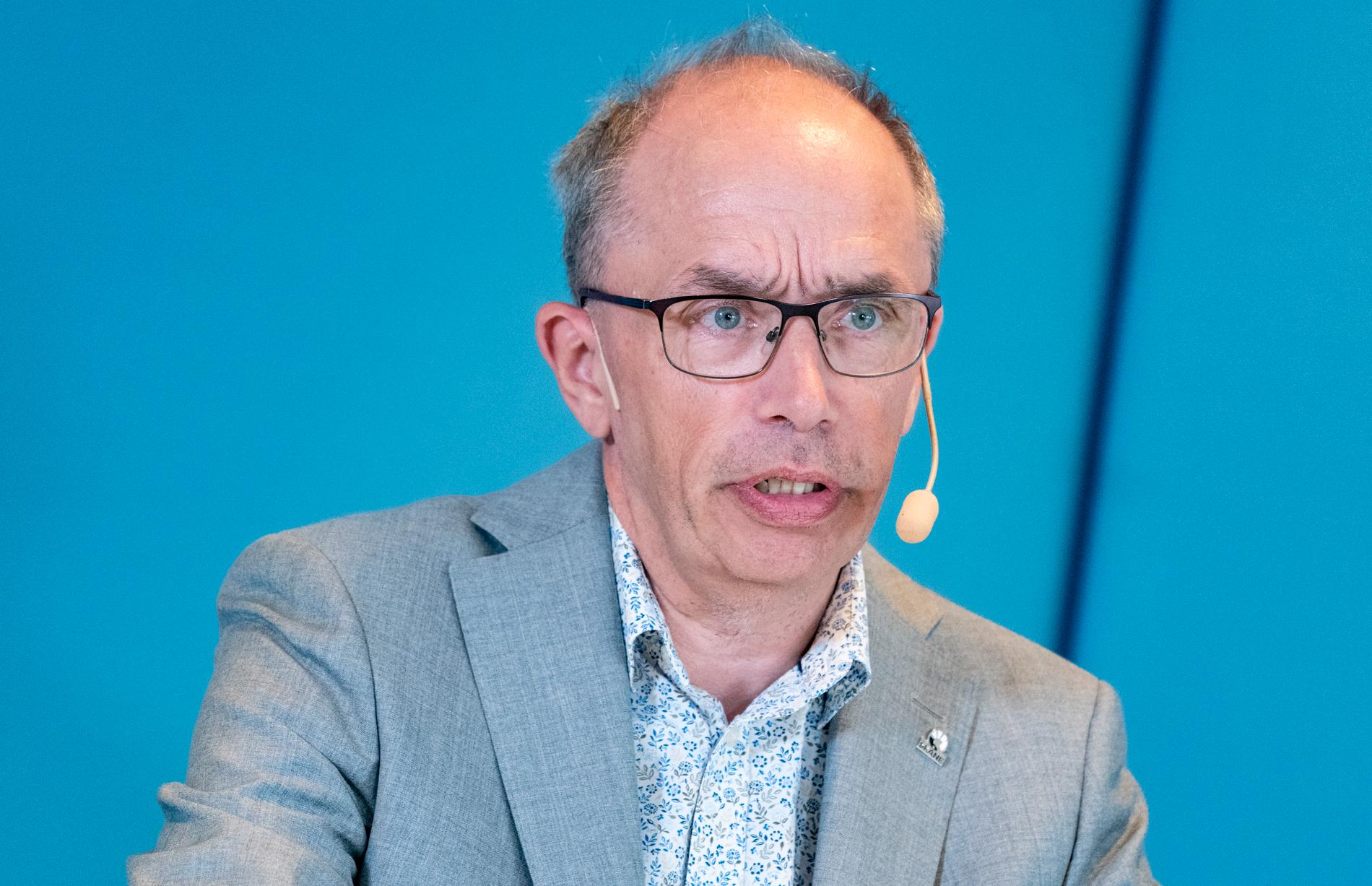 Alf Jönsson, regiondirektör, under onsdagens presskonferens i Regionhuset i Dockan i Malmö med Region Skåne gällande det aktuella coronapandemiläget.