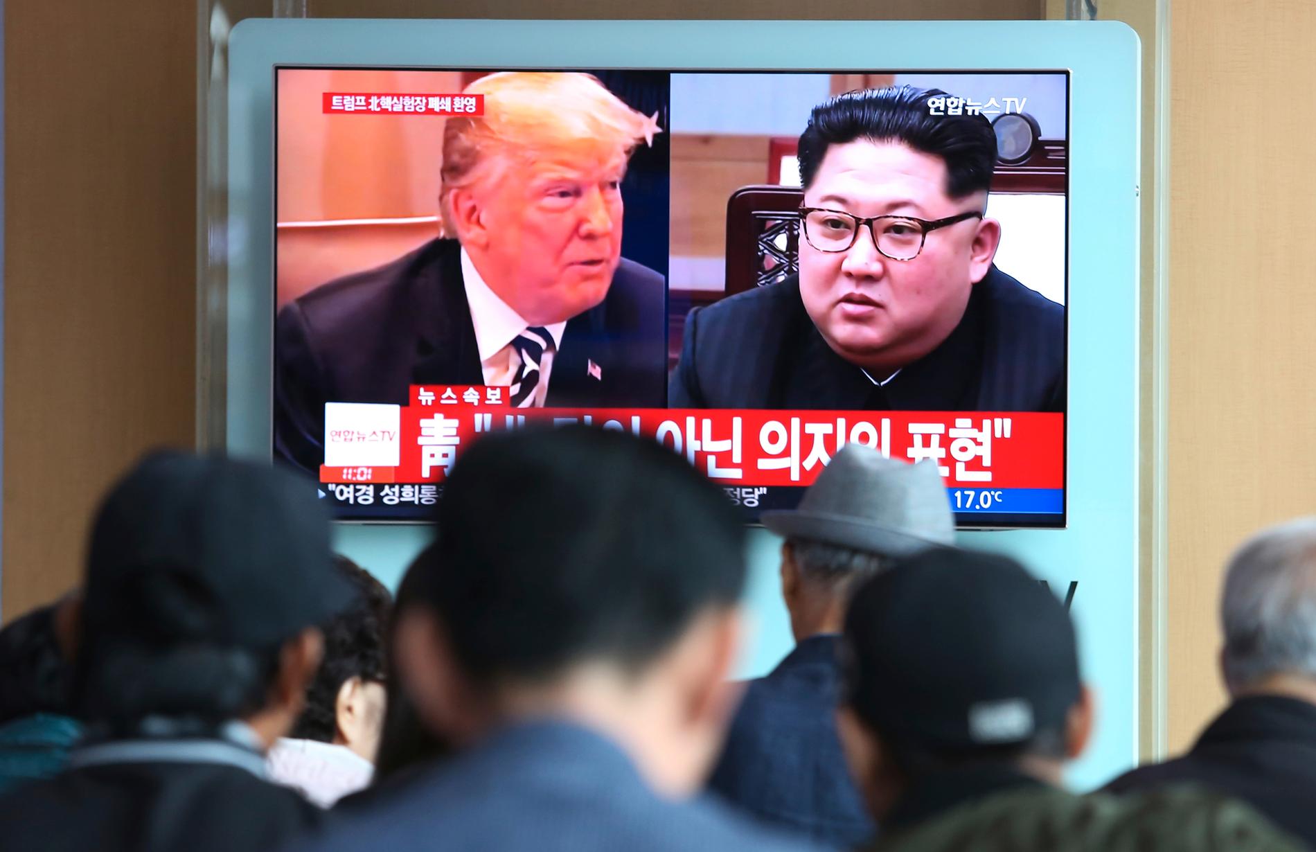Nordkorea ställer in onsdagens möte med Sydkorea, och frågan är om det mellan Donald Trump och Kim Jong-Un blir av.