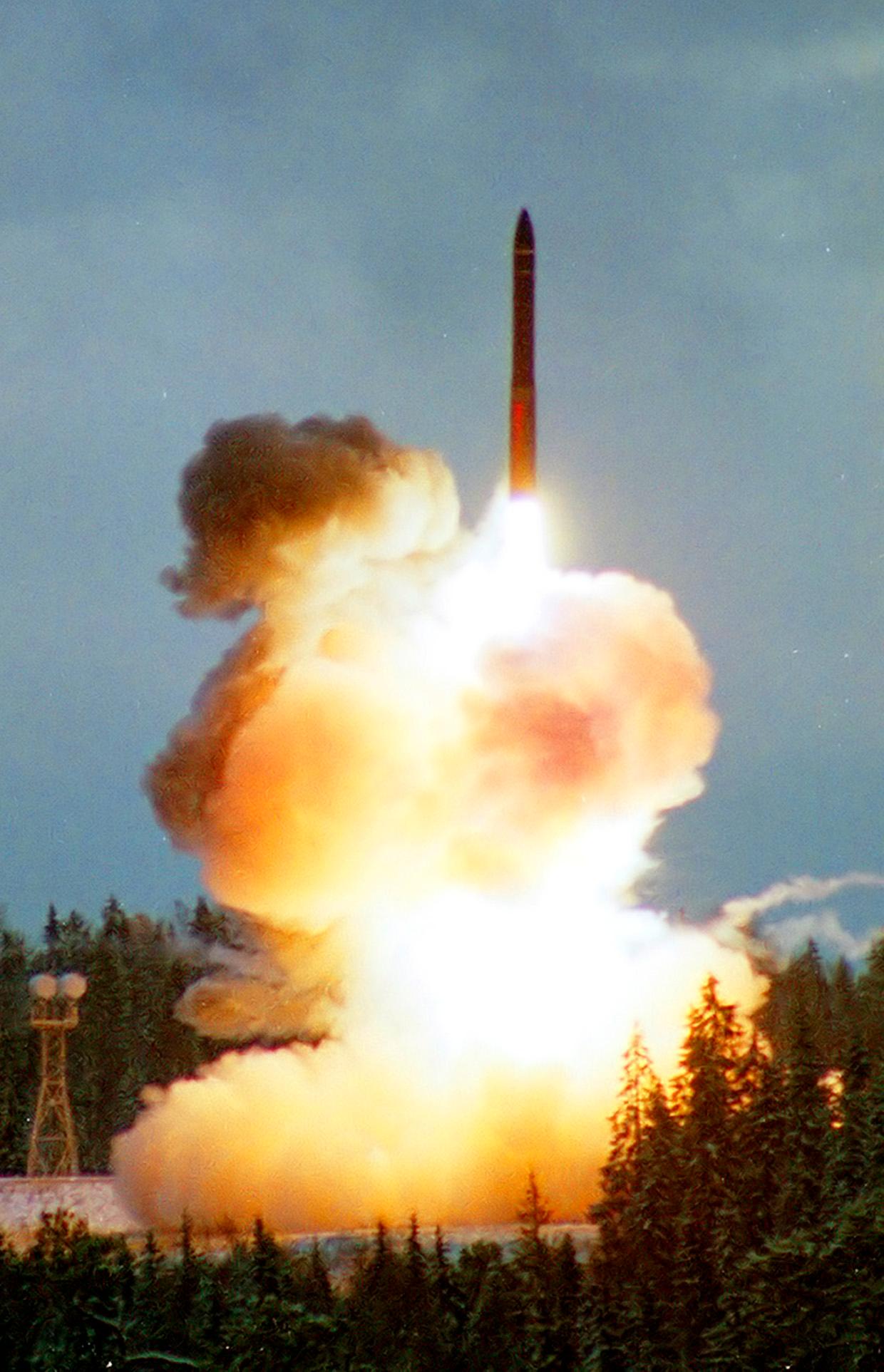 Rysk raketuppskjutning (bilden är tagen i ett annat sammanhang).