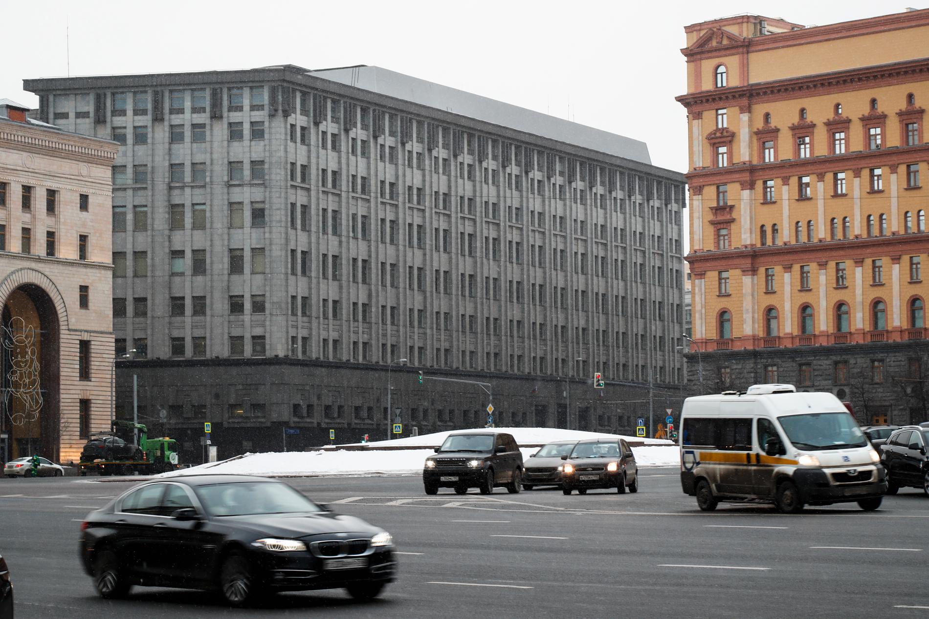 Ryska säkerhetstjänsten FSB:s huvudkontor i Moskva. Arkivbild.