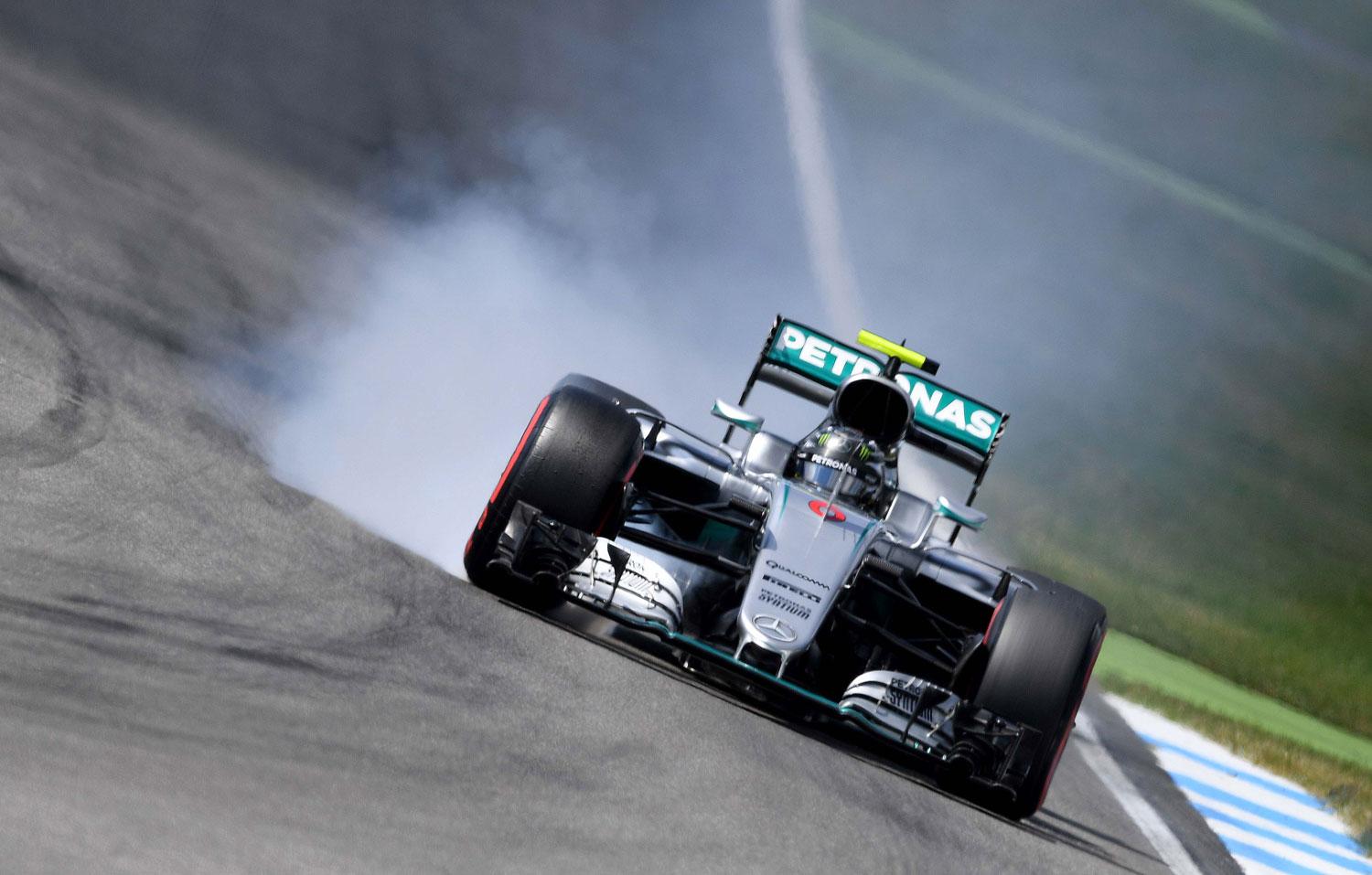 Nico Rosberg startar från pole position i Tysklands GP.