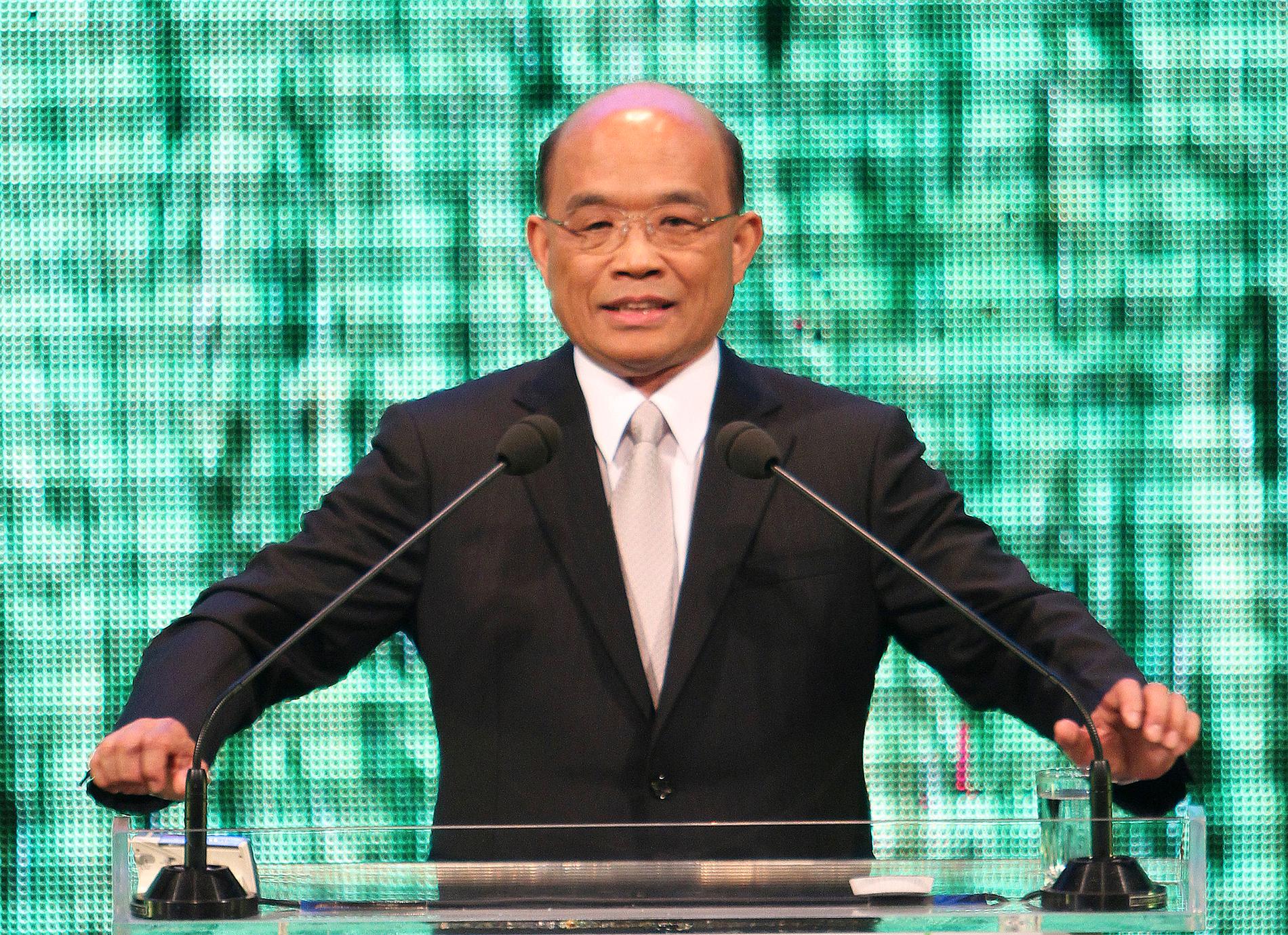Taiwans premiärminister Su Tseng-Chang. Arkivbild.