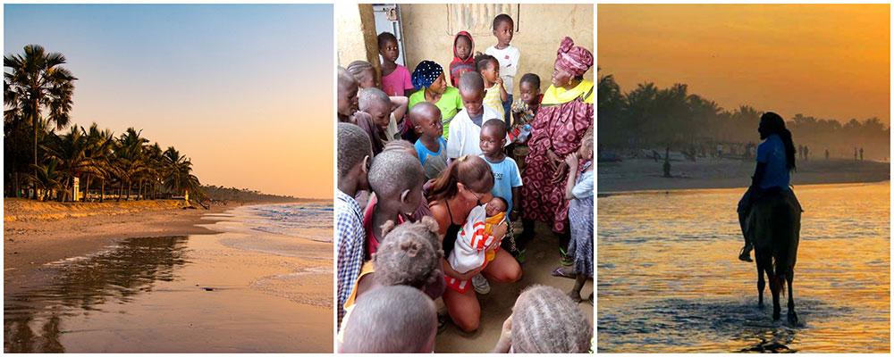 Marlene Rindå Jikita kombinerar solsemester i Gambia med att hjälpa utsatta familjer. 