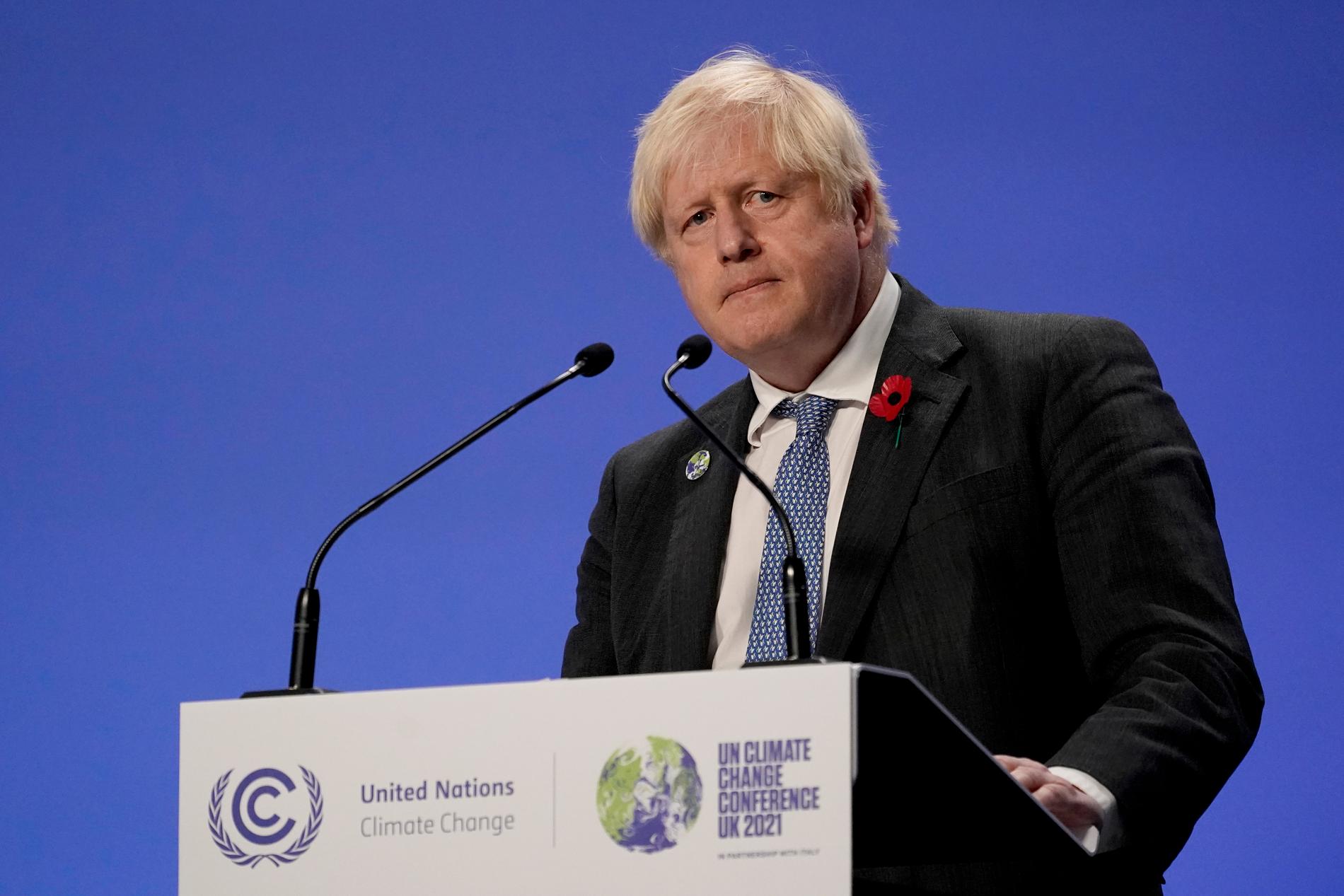 Vid klimatmötet i Glasgow uppmanade premiärministern till att "desarmera klimatbomben".
