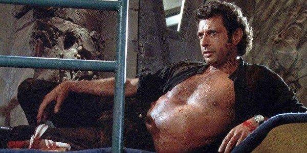 Jeff Goldblum i en klassisk scen i ”Jurassic park”.