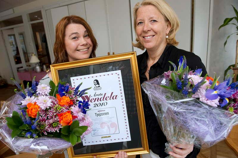 Thintin Strandman och Lotta Zetterqvist fick priset 2010.