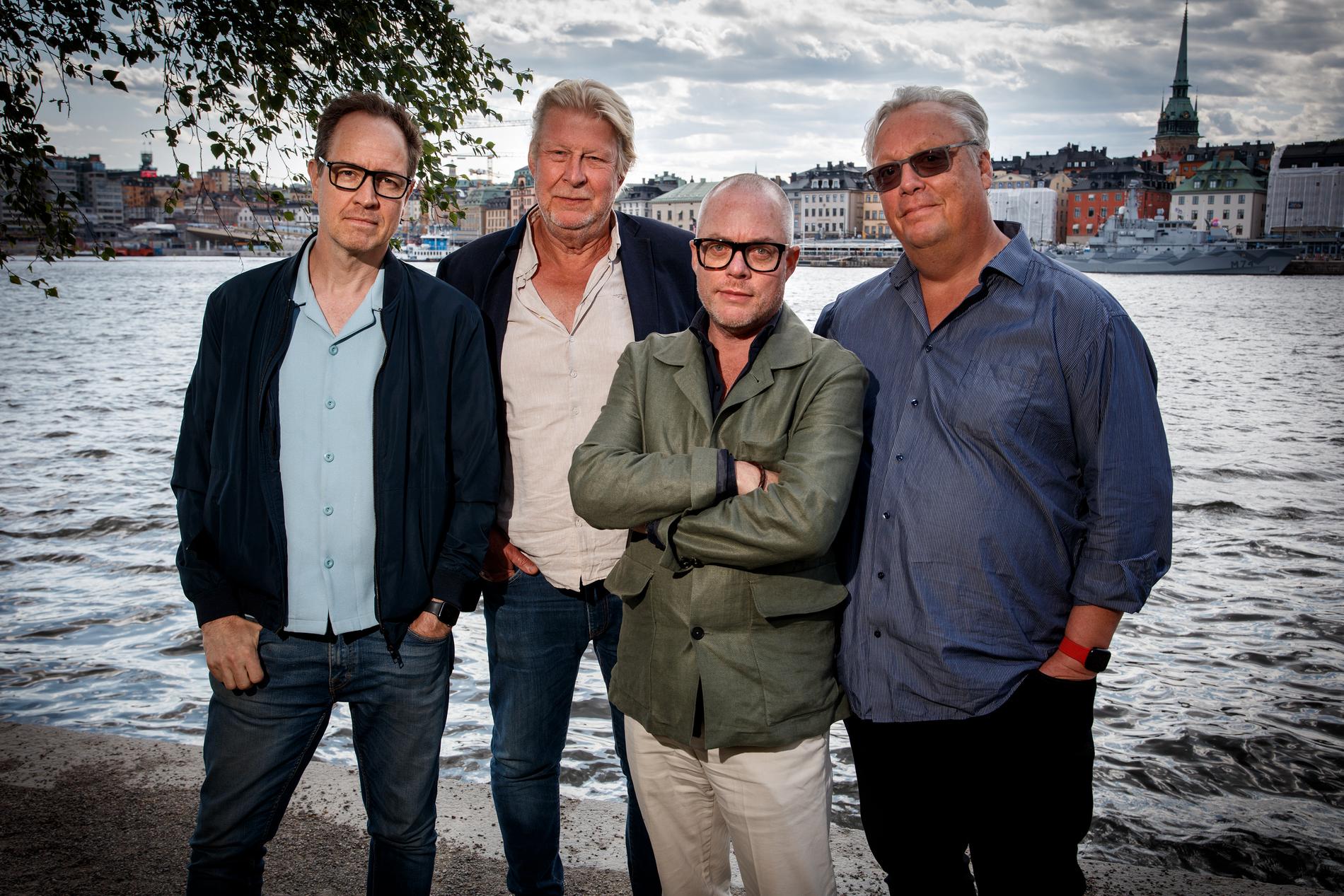Björn Stein (regissör), Rolf Lassgård (spelar huvudrollen som Thorbjörn Fälldin), Henrik Jansson-Schweizer (manusförfattare och exekutiv producent) och Jonas Jonasson (originalhistoria).