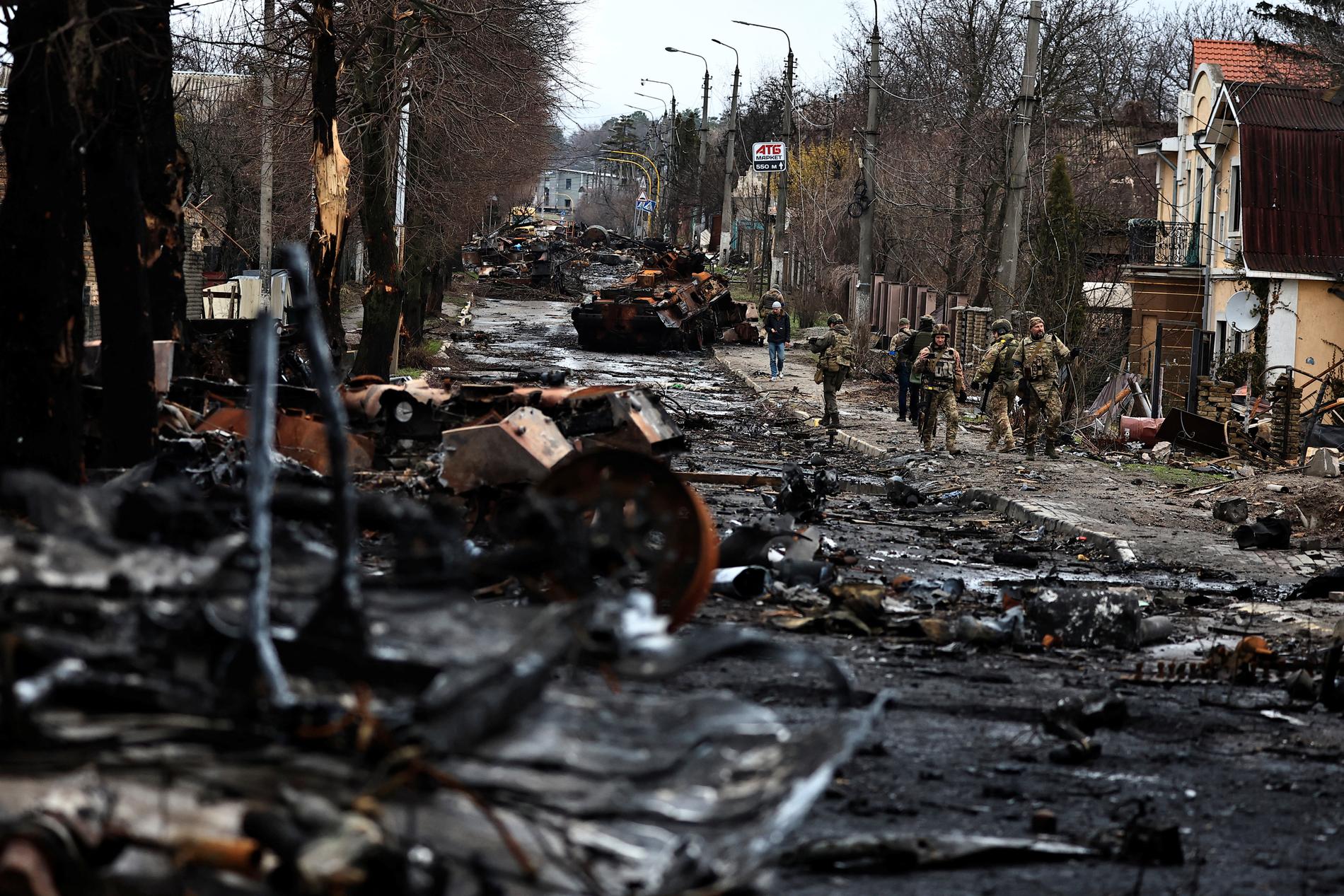 Butja, strax utanför Kiev, har varit ockuperat av Ryssland sedan en månad tillbaka.