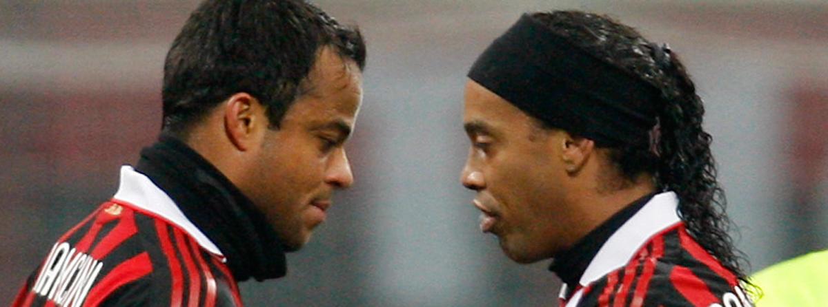 Amantino Mancini och Ronaldinho.