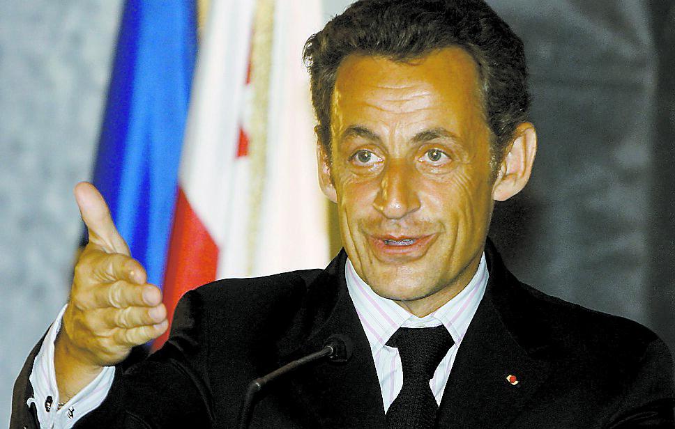 Nicolas Sarkozy träffade Rysslands president.