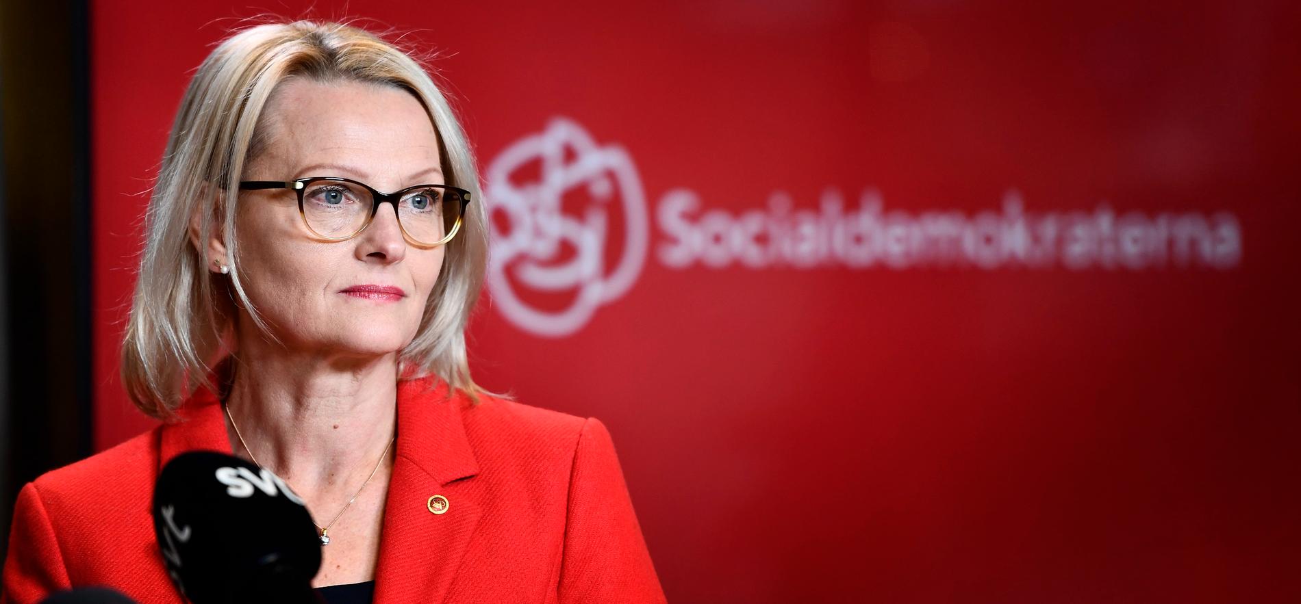Socialdemokraternas toppnamn Heléne Fritzon.