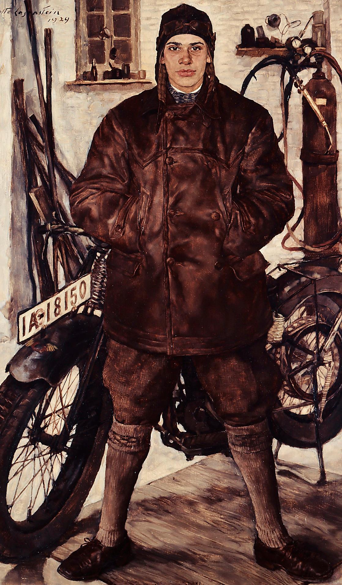 Lotte Laserstein: ”Am Motorrad”, 1929.