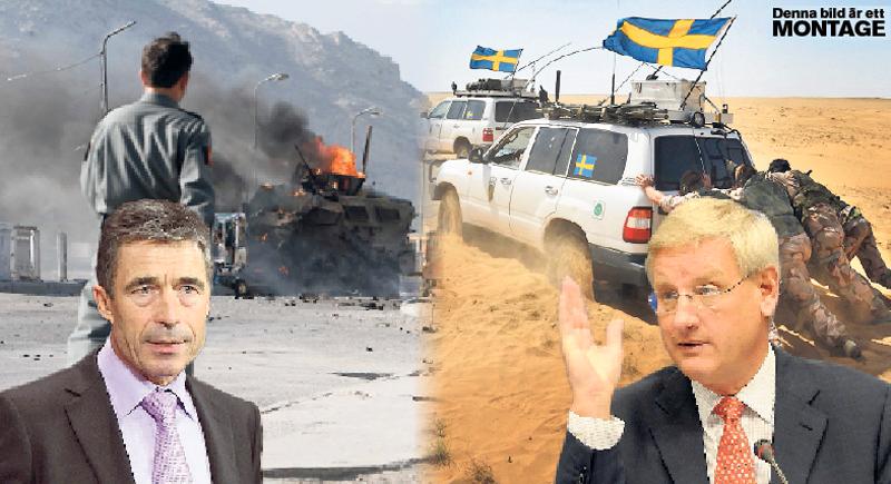 Fel ute Anders Fogh Rasmussen och Carl Bildt vill ha lång närvaro i Afghanistan.