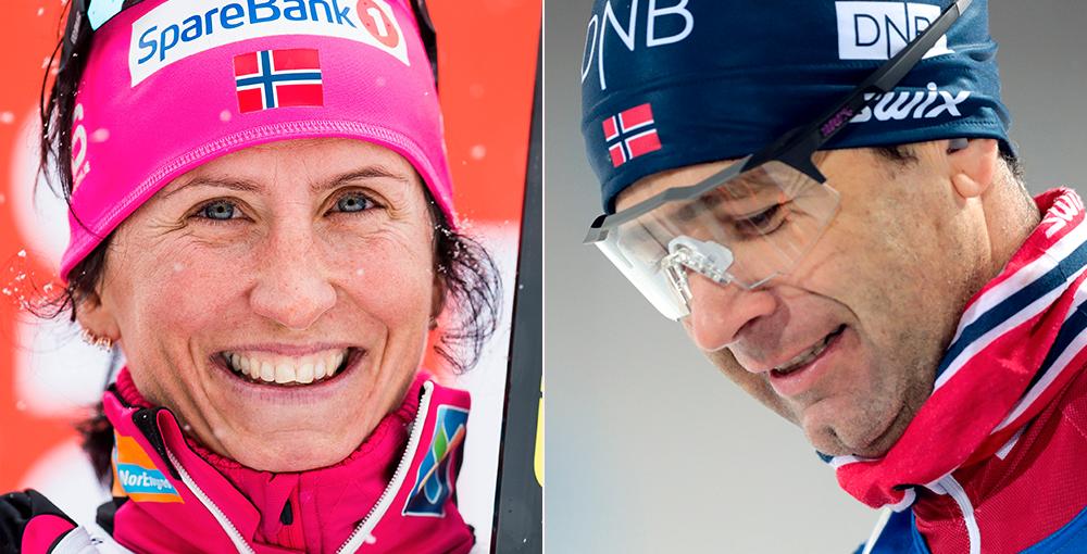 Marit Björgen och Ole Einar Björndalen.