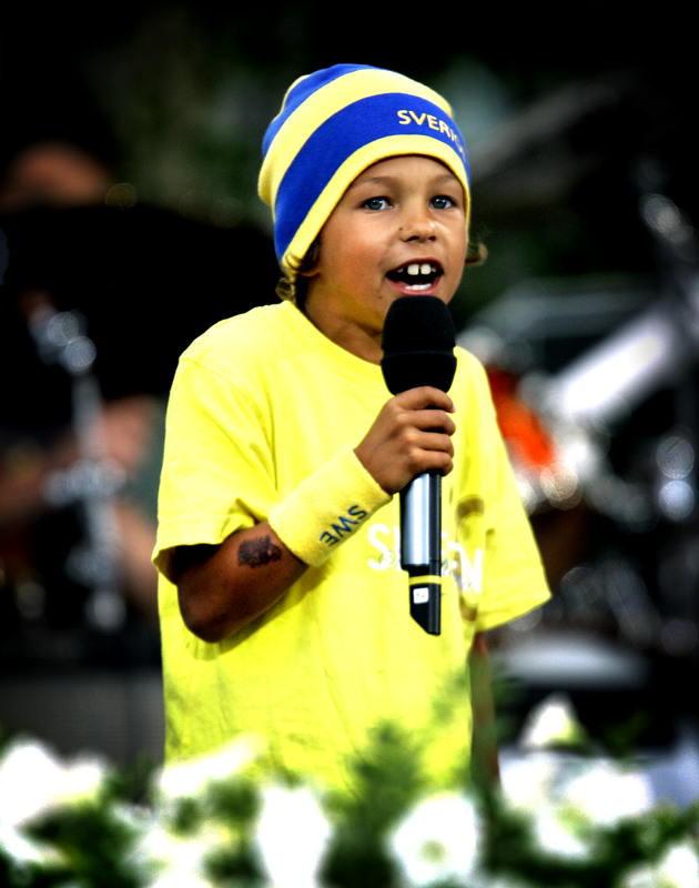 Frans Jeppsson-Wall, då sju år gammal, fick en hit med Zlatan-låten ”Who’s da man” 2006.