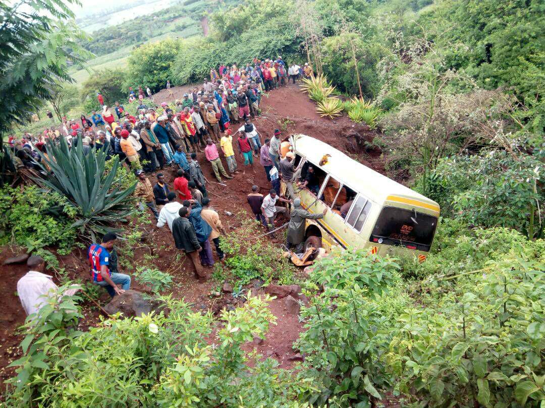 34 personer har dött i skolbussolyckan. 