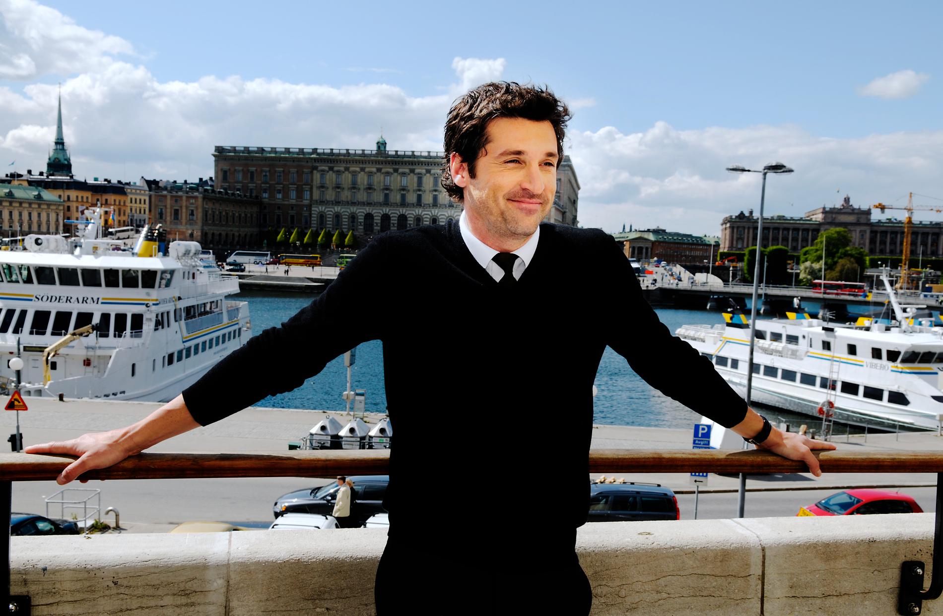 Skådespelaren Patrick Dempsey på ett besök i Sverige 2008. Arkivbild.
