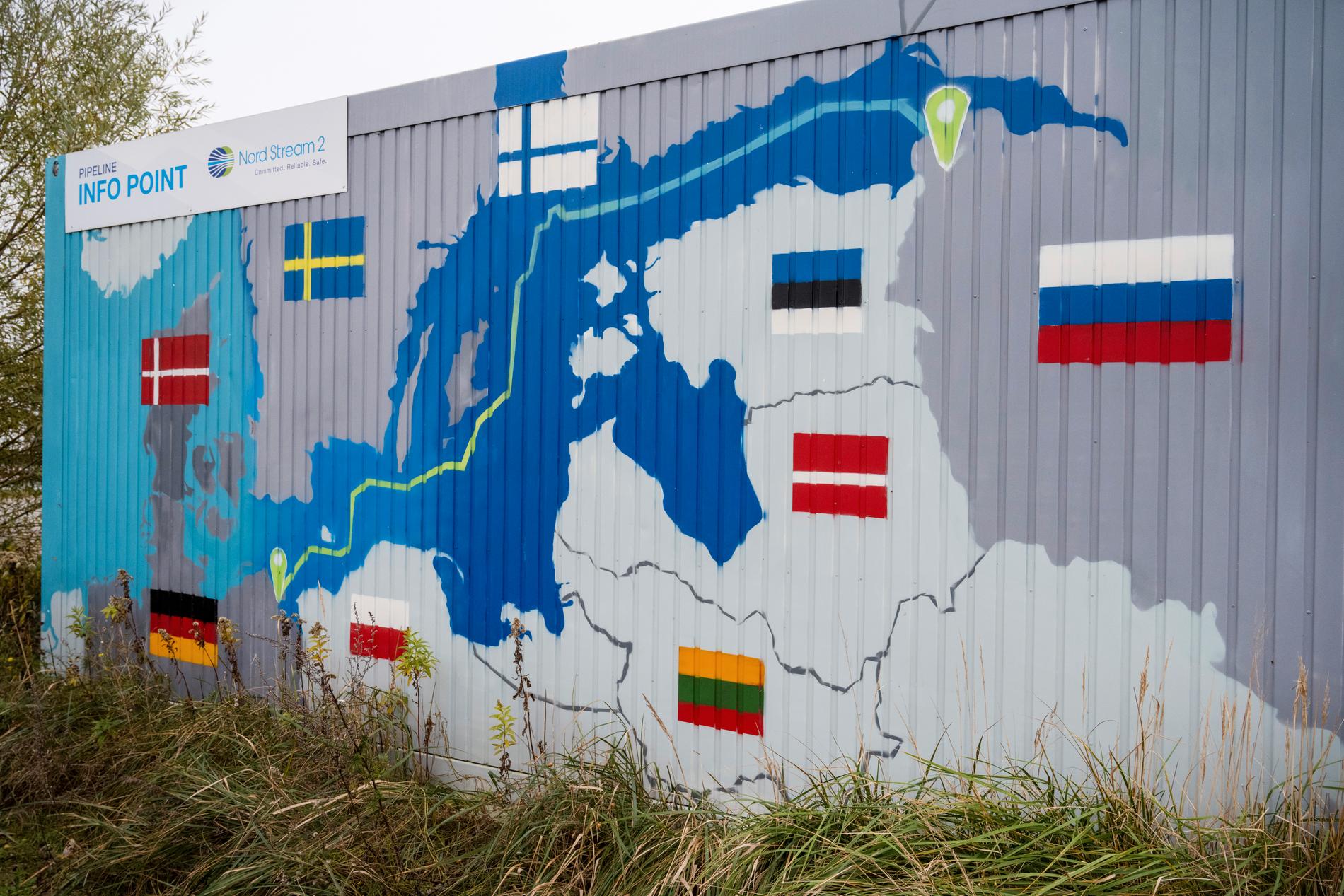 Gasledningen Nordstream 2 sträcker sig genom många länder i Östersjöområdet. Arkivbild.