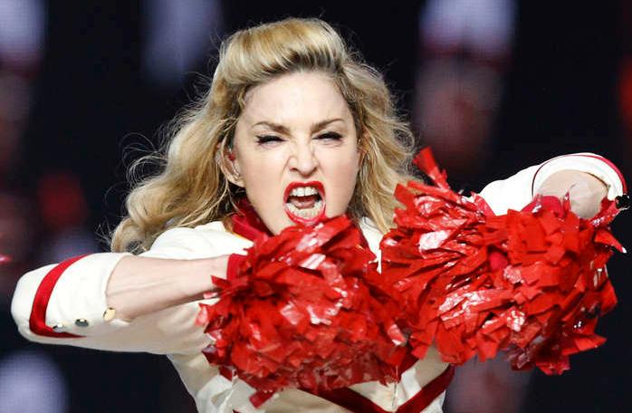 Madonna under en konsert i Los Angeles.