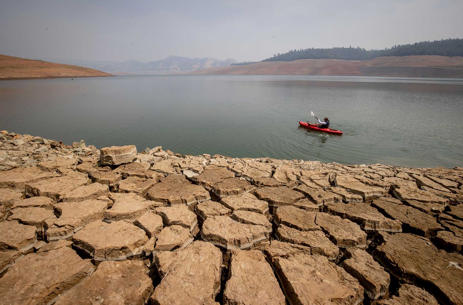 Lake Oroville i Kalifornien.