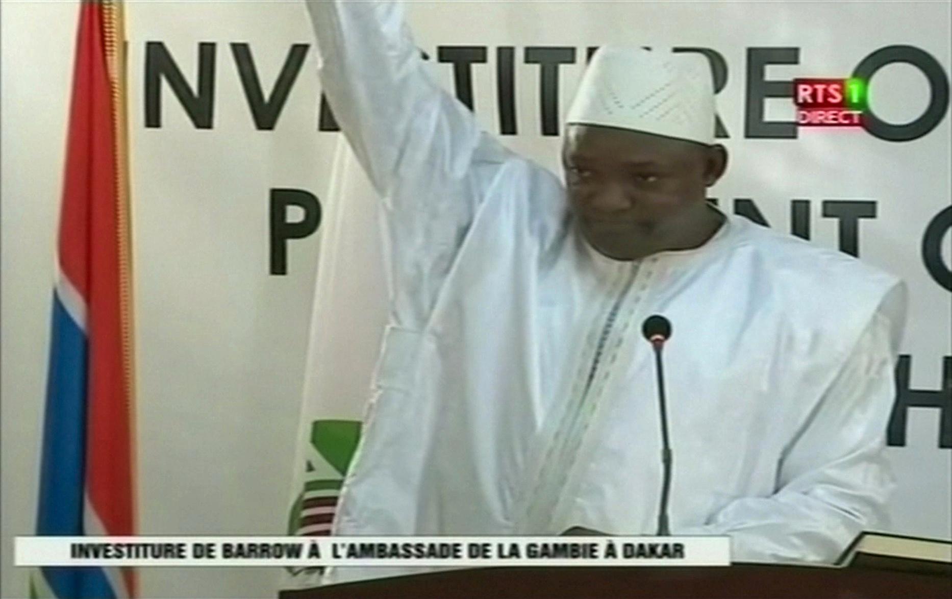 Gambia's nye ledare Adama Barrow.