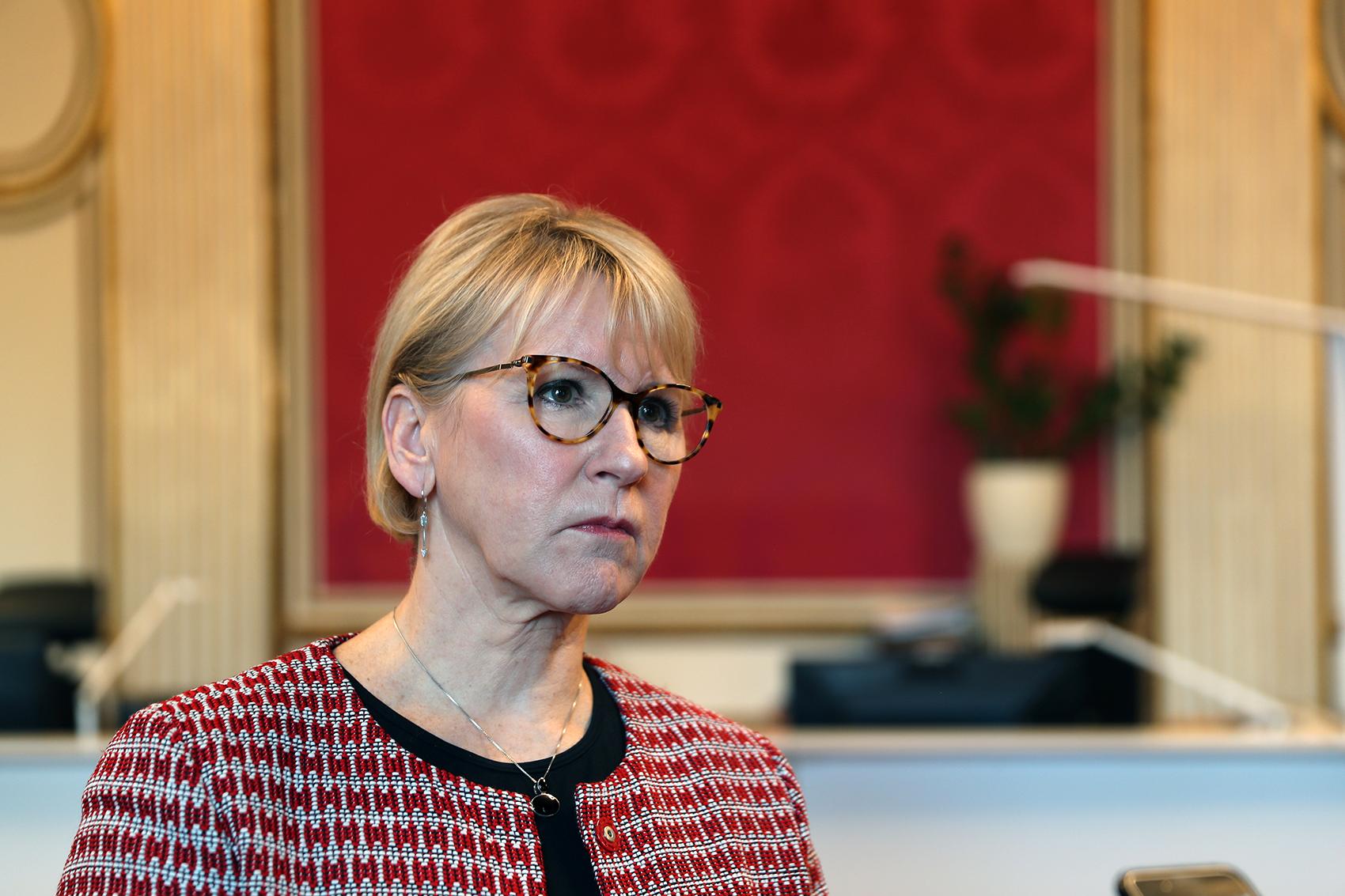 Margot Wallström, utrikesminister (S). 