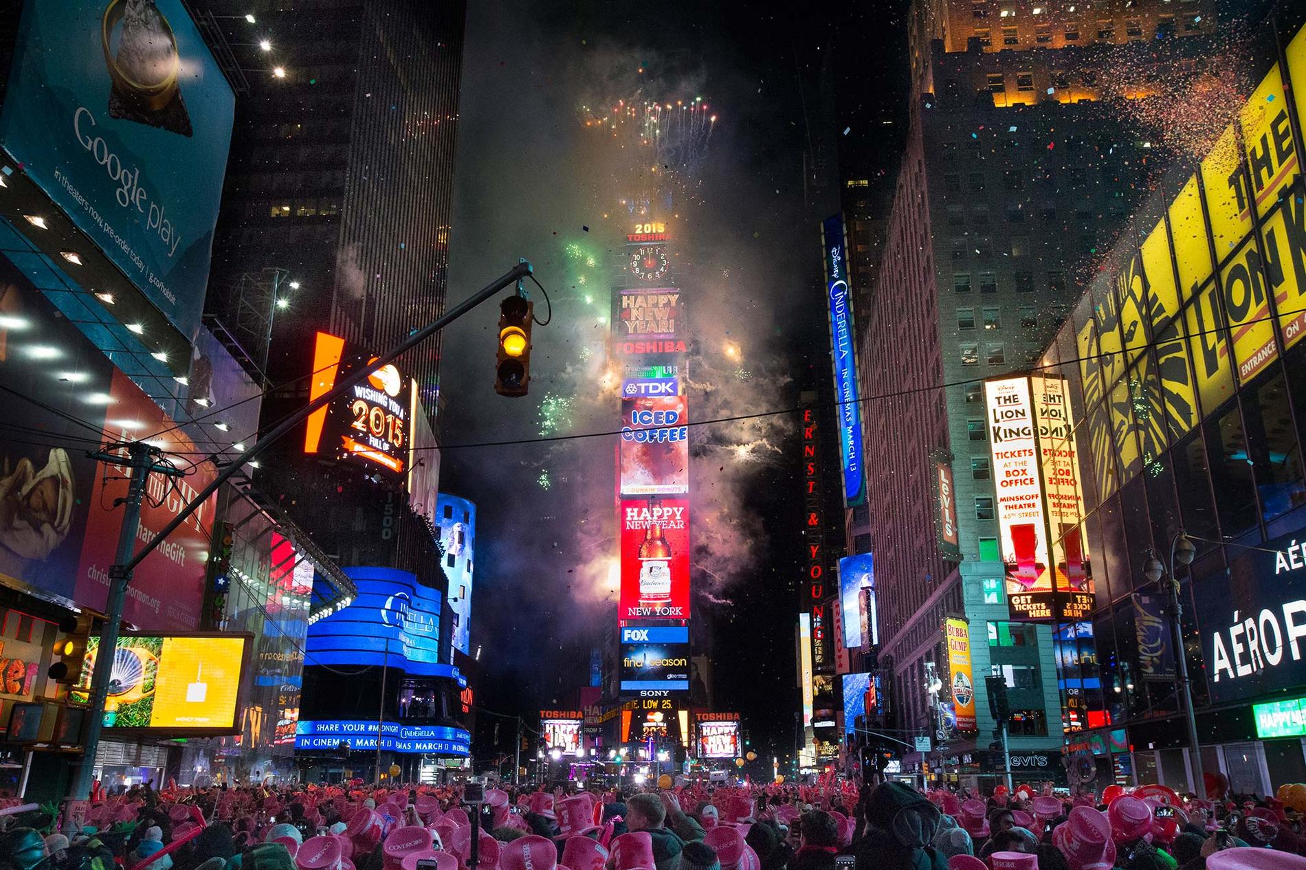 New York är favoritdestinationen för de resande nyårsfirarna.