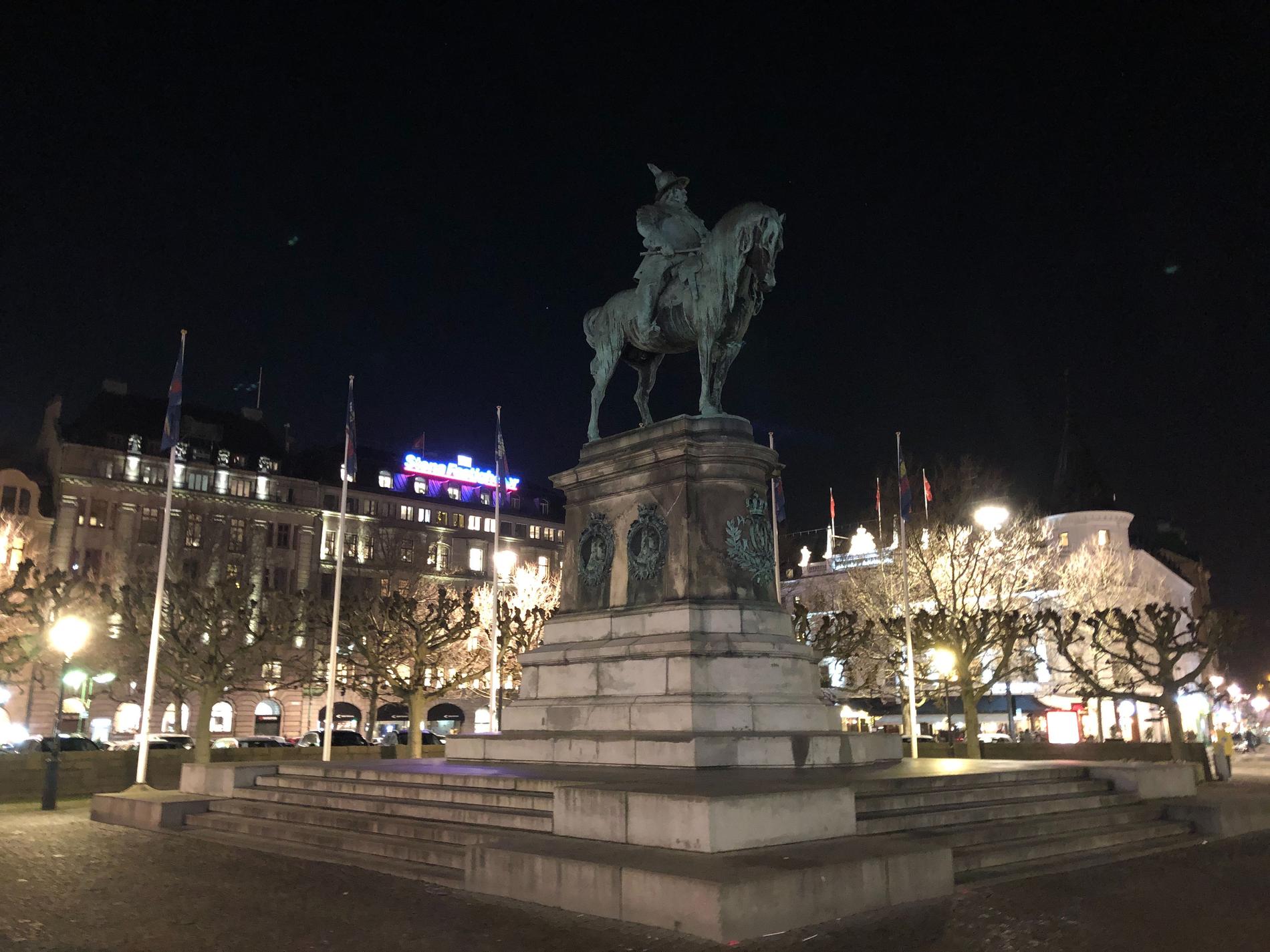 Statyn av Karl X Gustav har stått i Malmö sedan 1896.