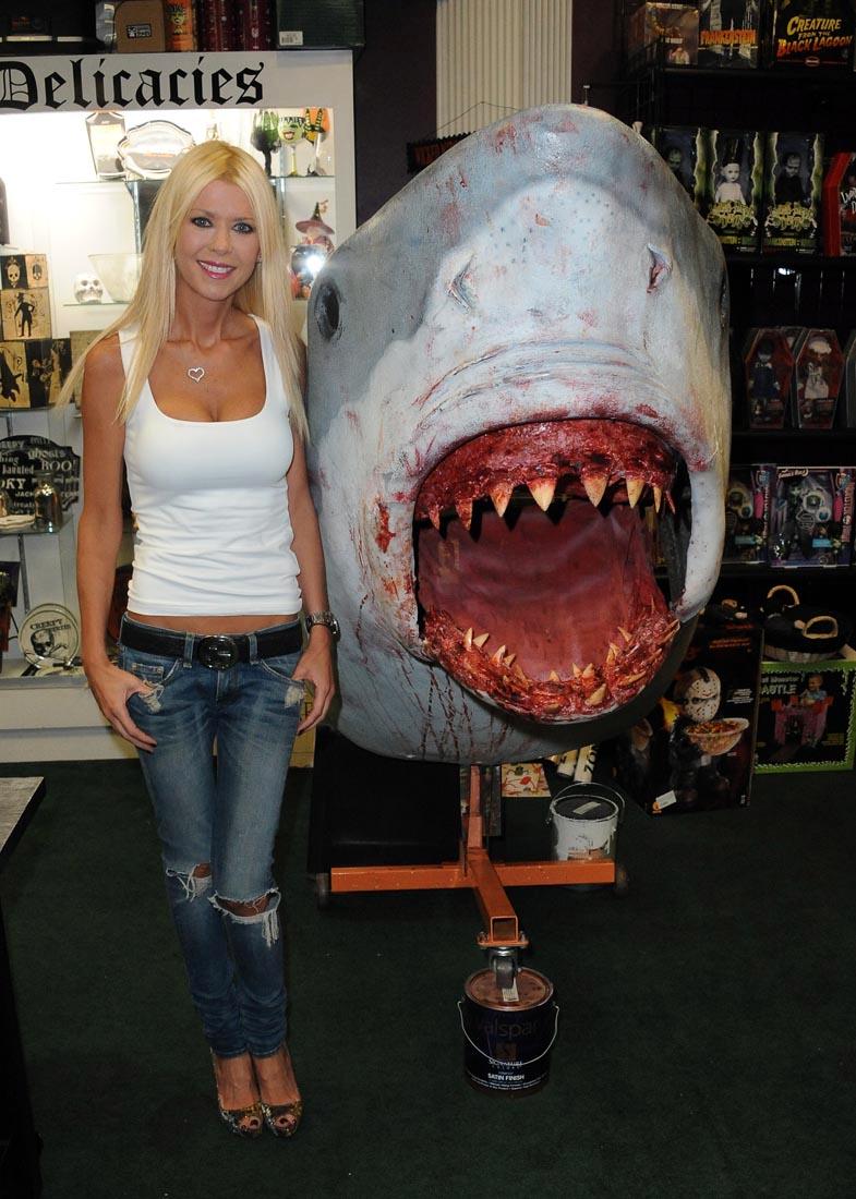 Tara Reid på en signering i Burbank, Kalifornien, av dvd:n för omtalade ”Sharknado”.