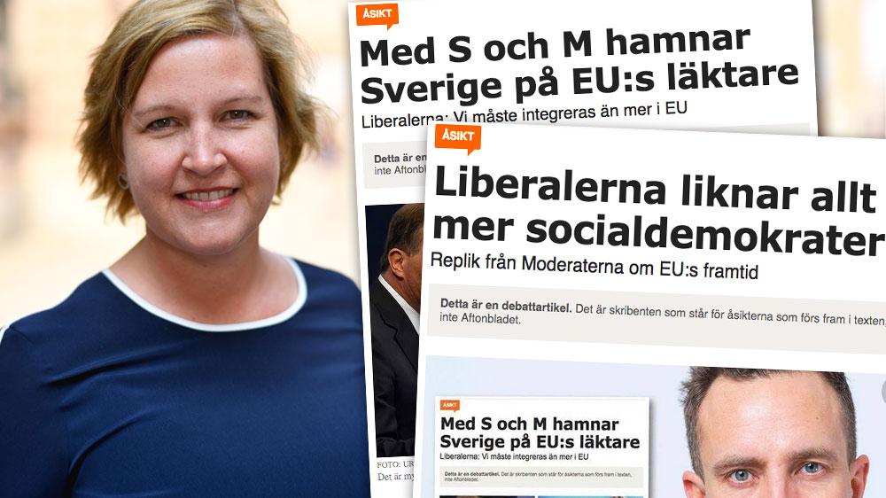 Om Sverige säger nej, står utanför, bromsar och är ängsliga, får vi mindre makt också där vi vill vara med. Det är dåligt för Sverige, för svenskarna och för svenska skattebetalare – och det är dåligt för resten av Europa,  skriver Karin Karlsbro (L).