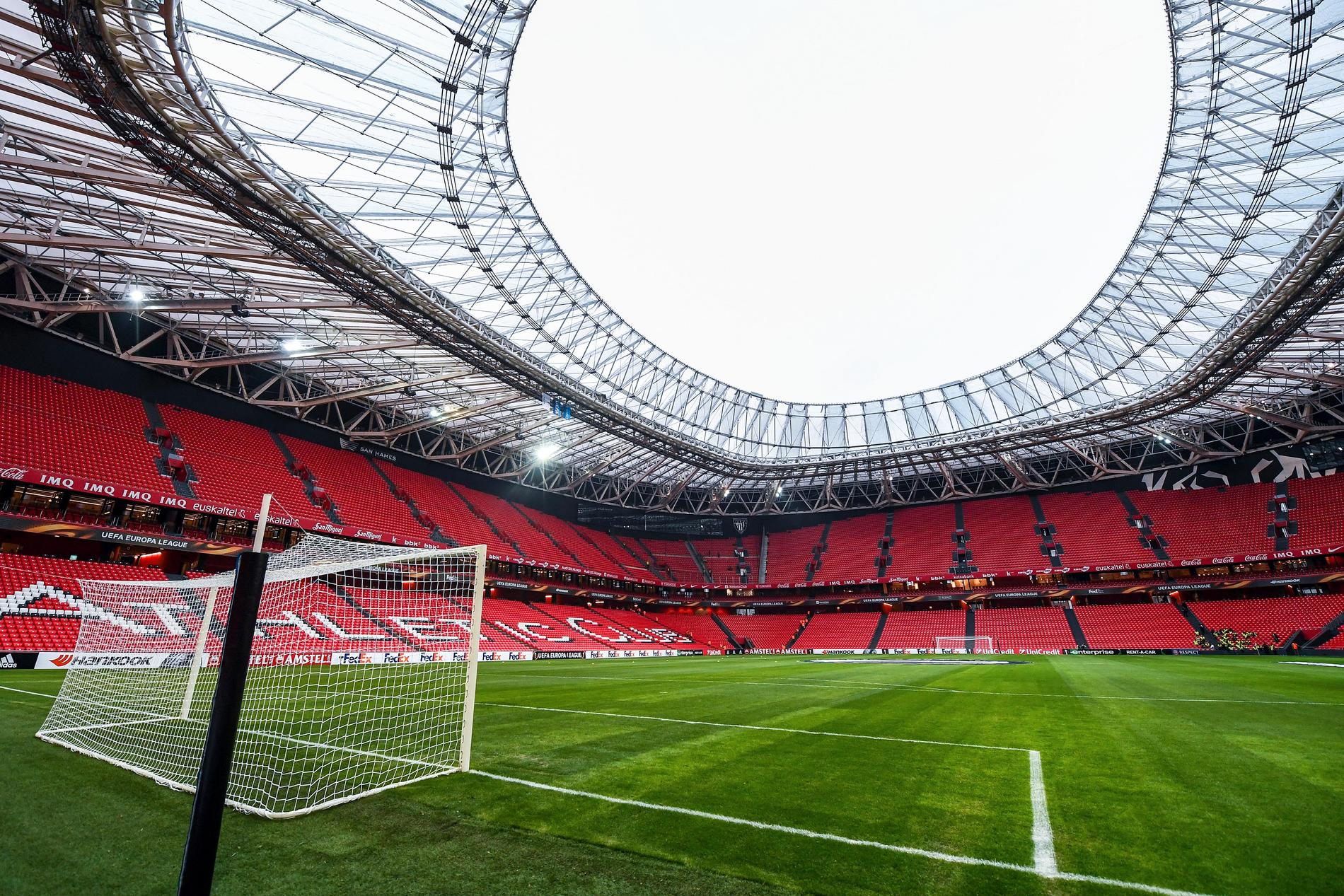 San Mames Stadium, Bilbao. Kapacitet: 53 000. Byggår: 2013.
