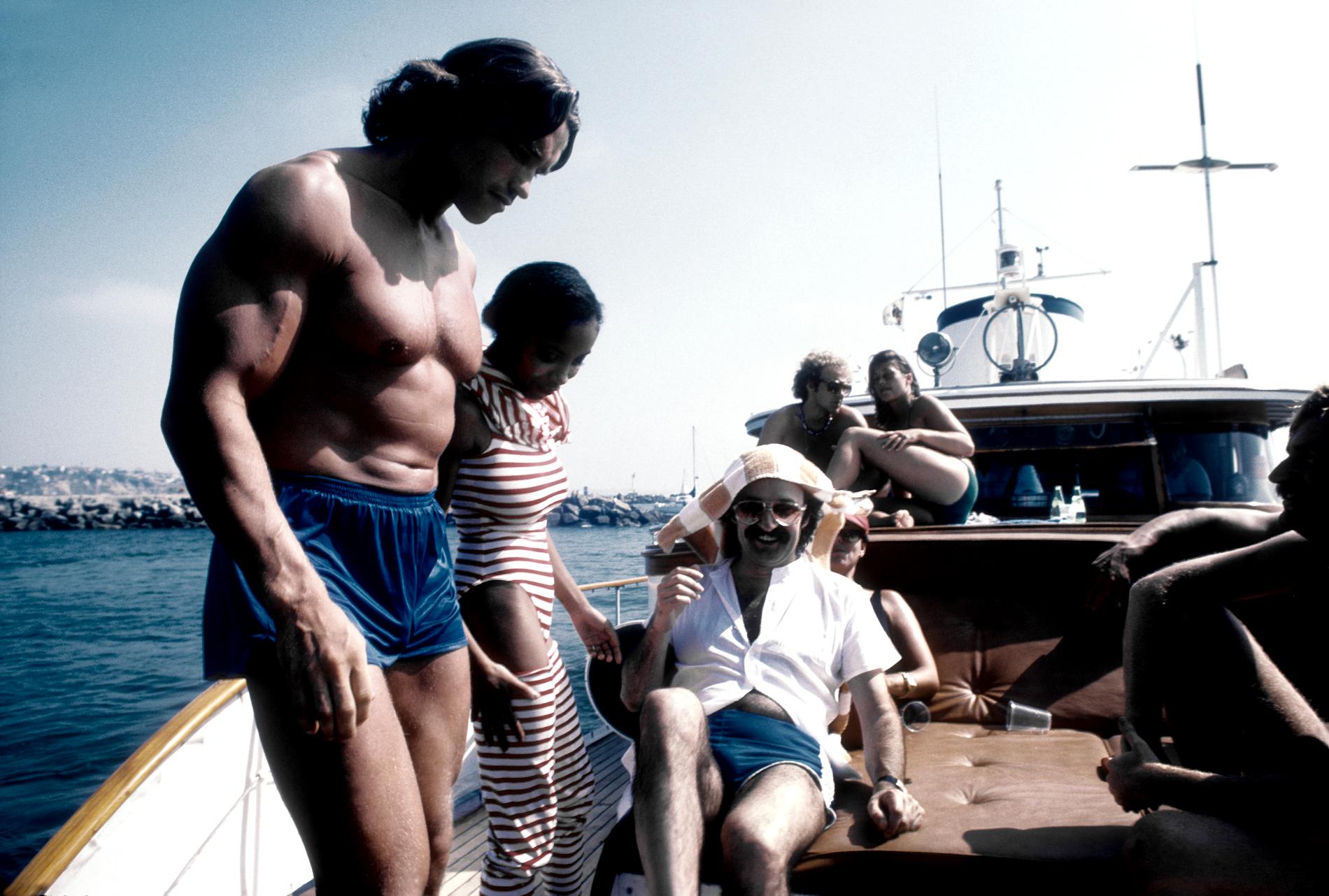 Båtfest med Arnold Schwarzenegger i Marina Del Rey 1979.