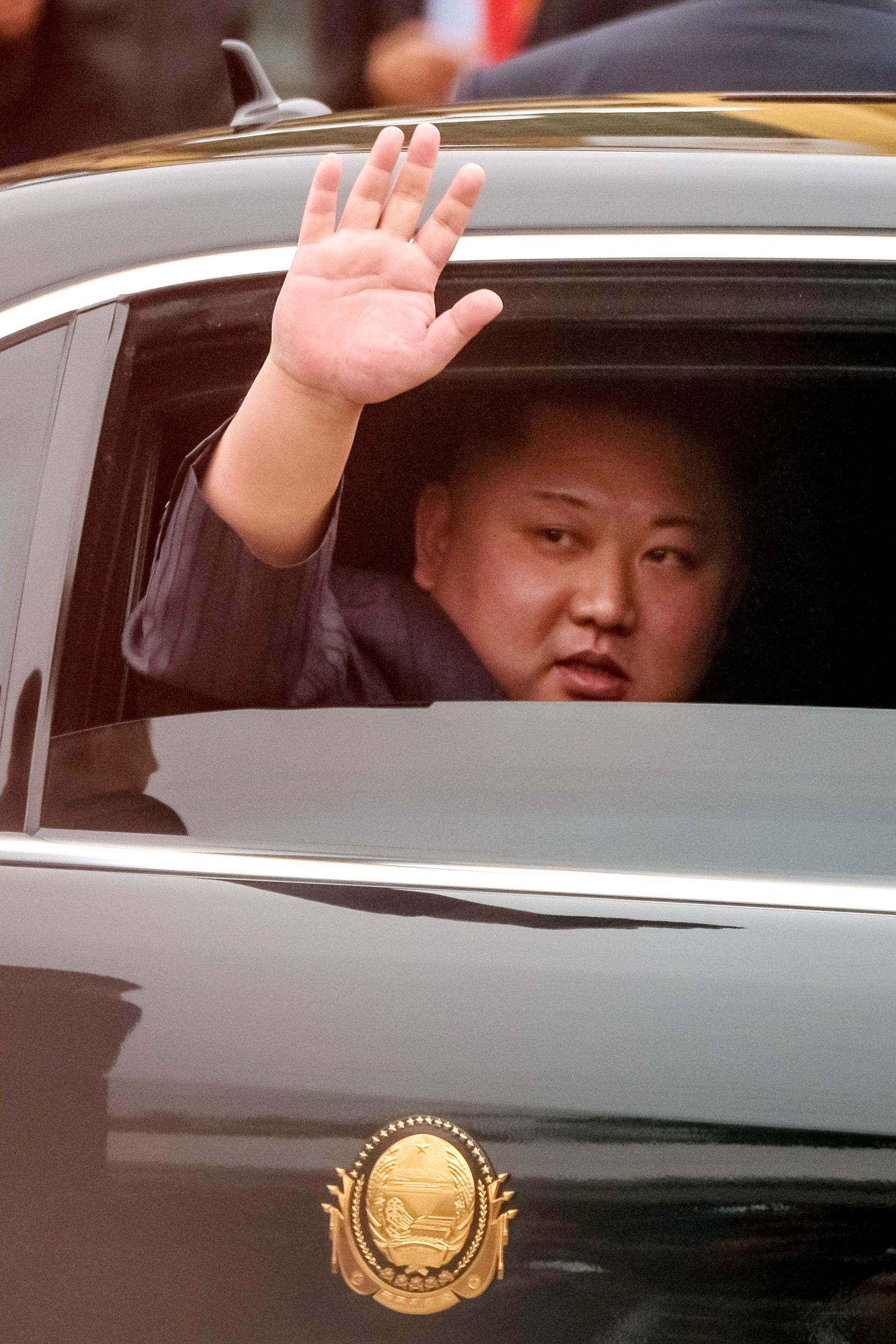 Kim Jong-Un har anlänt till Vietnam.