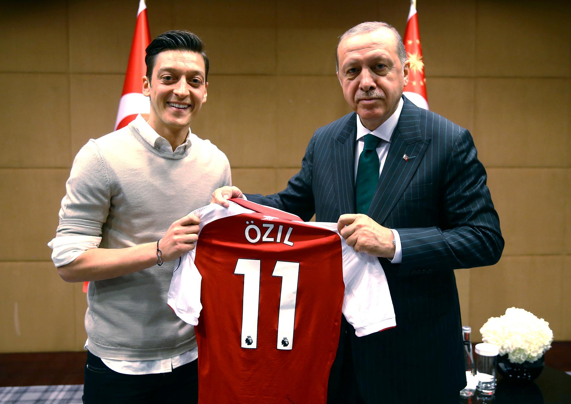 Özil och Erdogan.