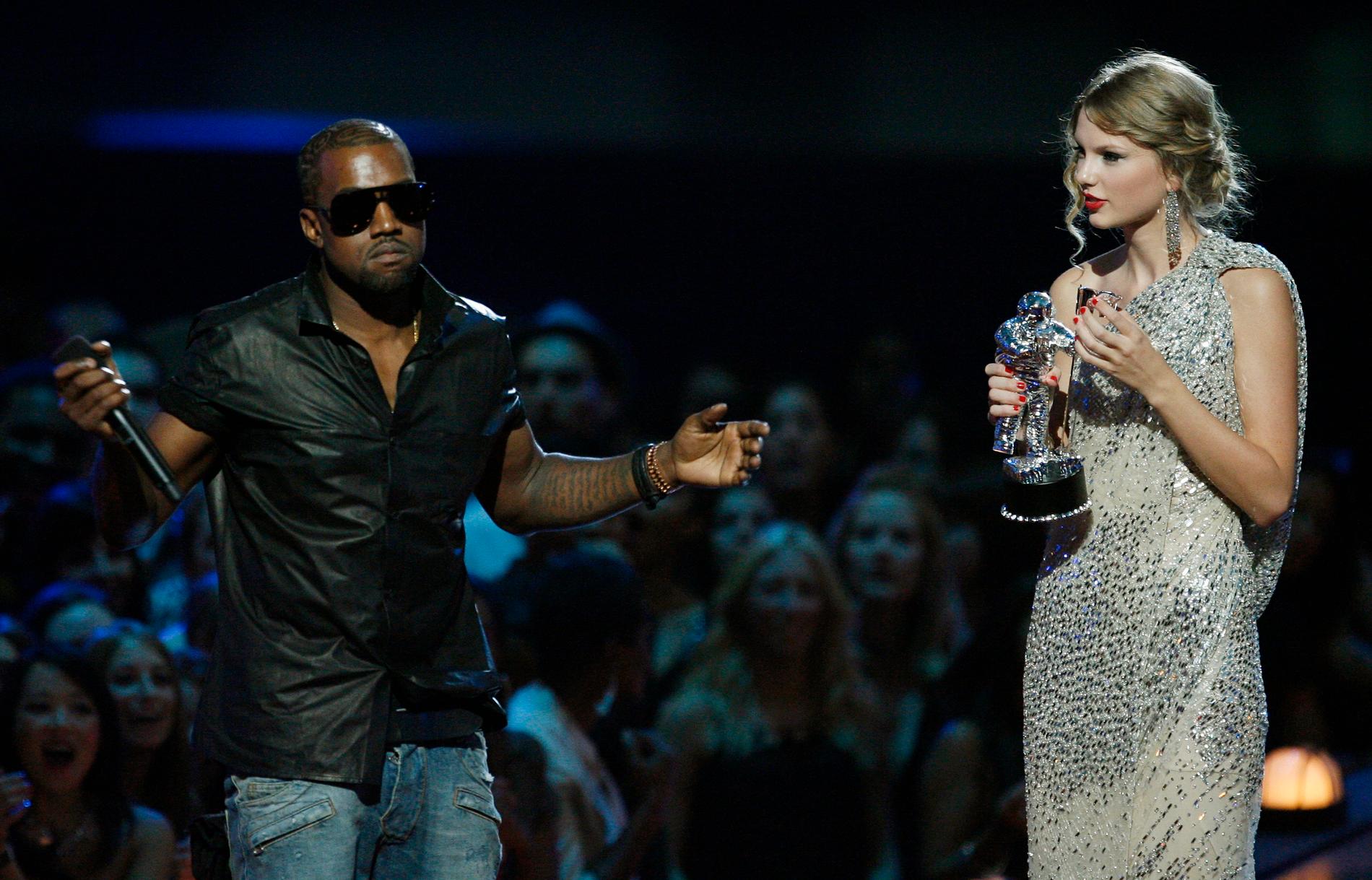 Kanye West och Taylor Swift på MTV-galan 2009.
