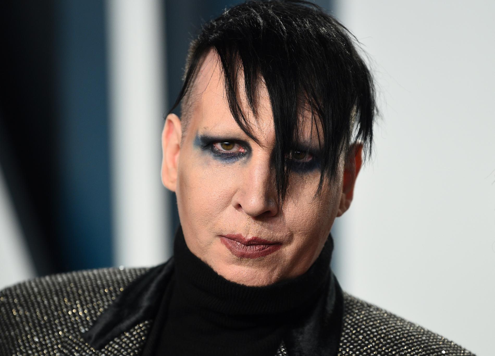 Marilyn Manson anmäler skådespelaren Evan Rachel Wood för förtal efter anklagelser om övergrepp och grooming. Arkivbild.
