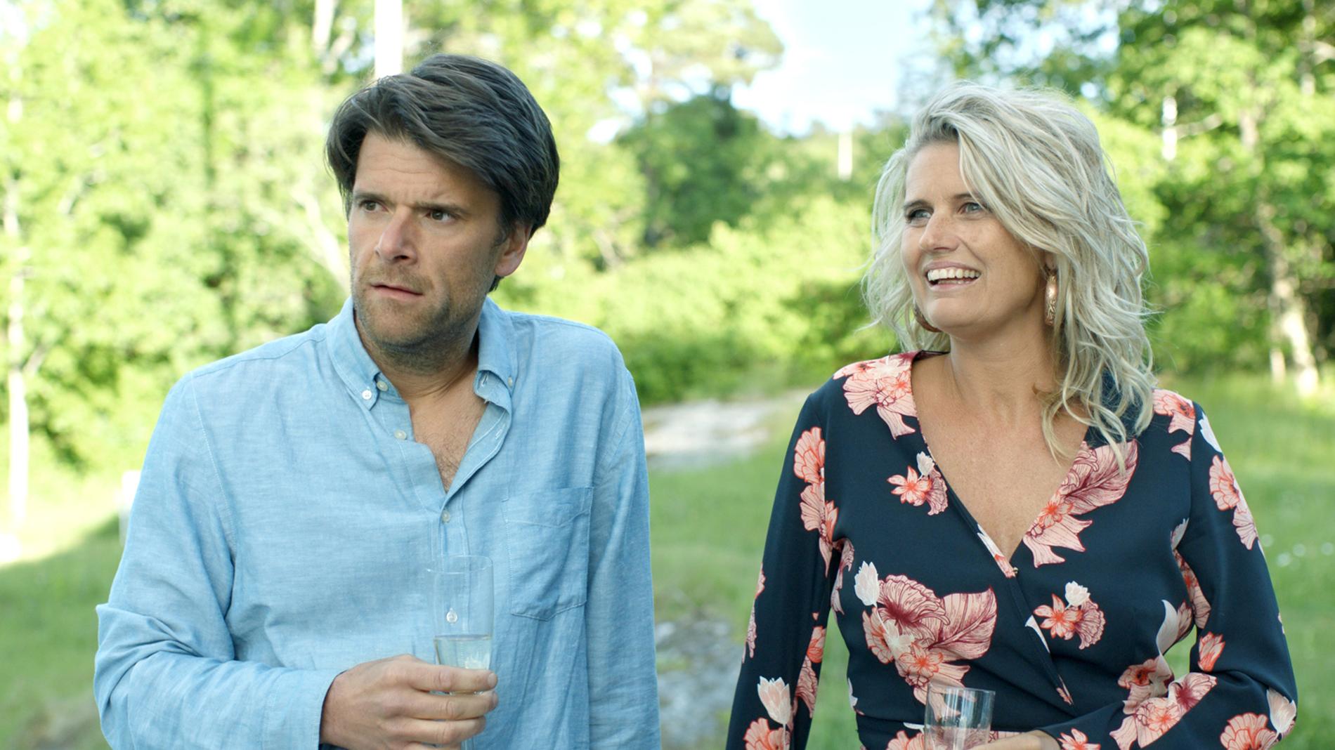 Peter Magnusson och Christine Meltzer i ”Sommaren med släkten”.