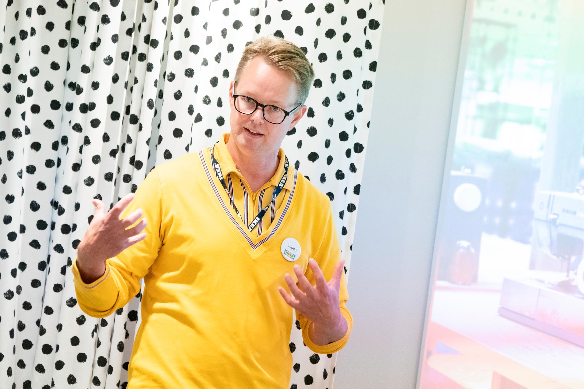 Tobias Bogefors, varuhuschef på Ikea i Malmö.