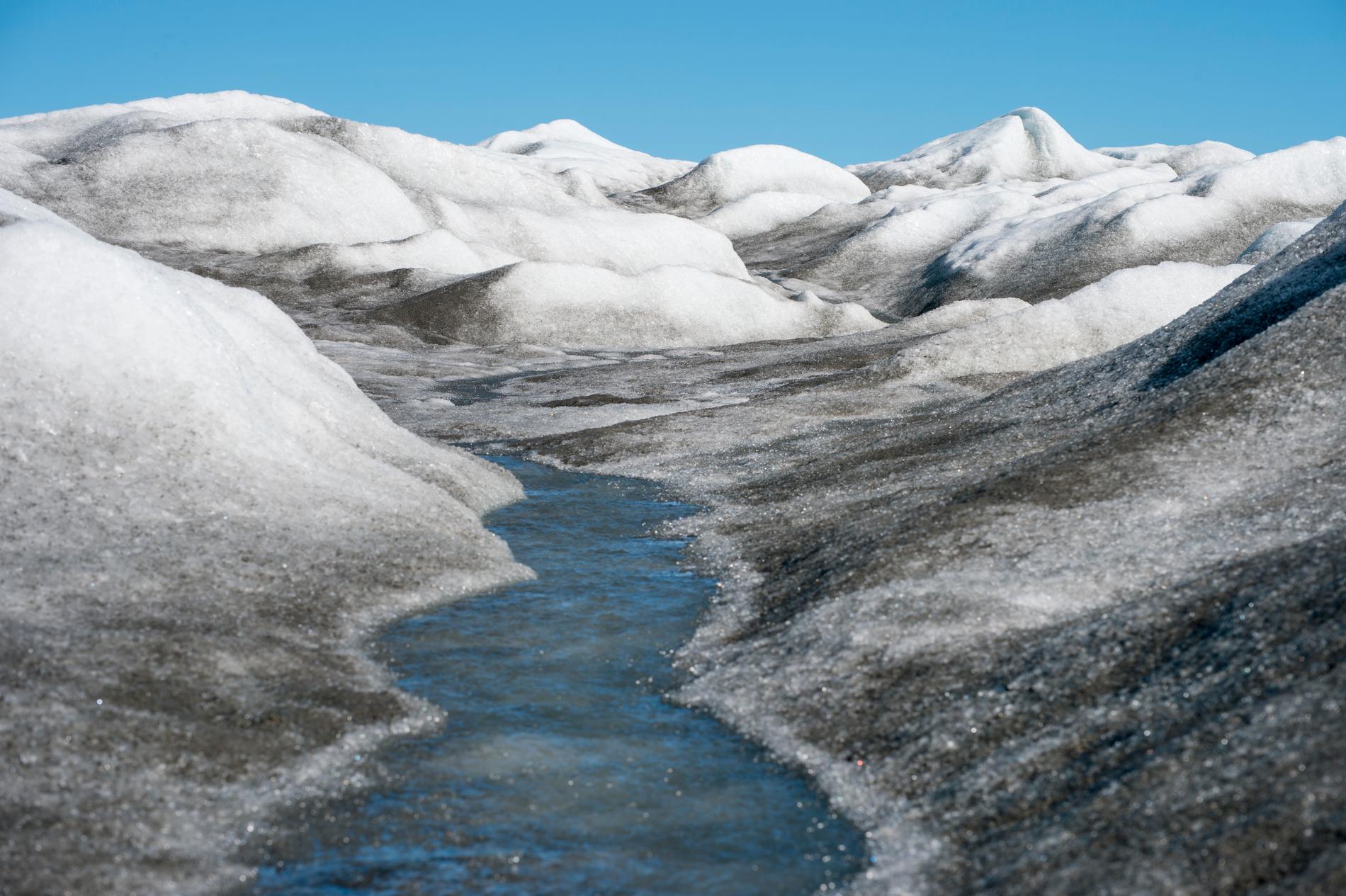 Glaciäris på Grönland. Arkivbild.