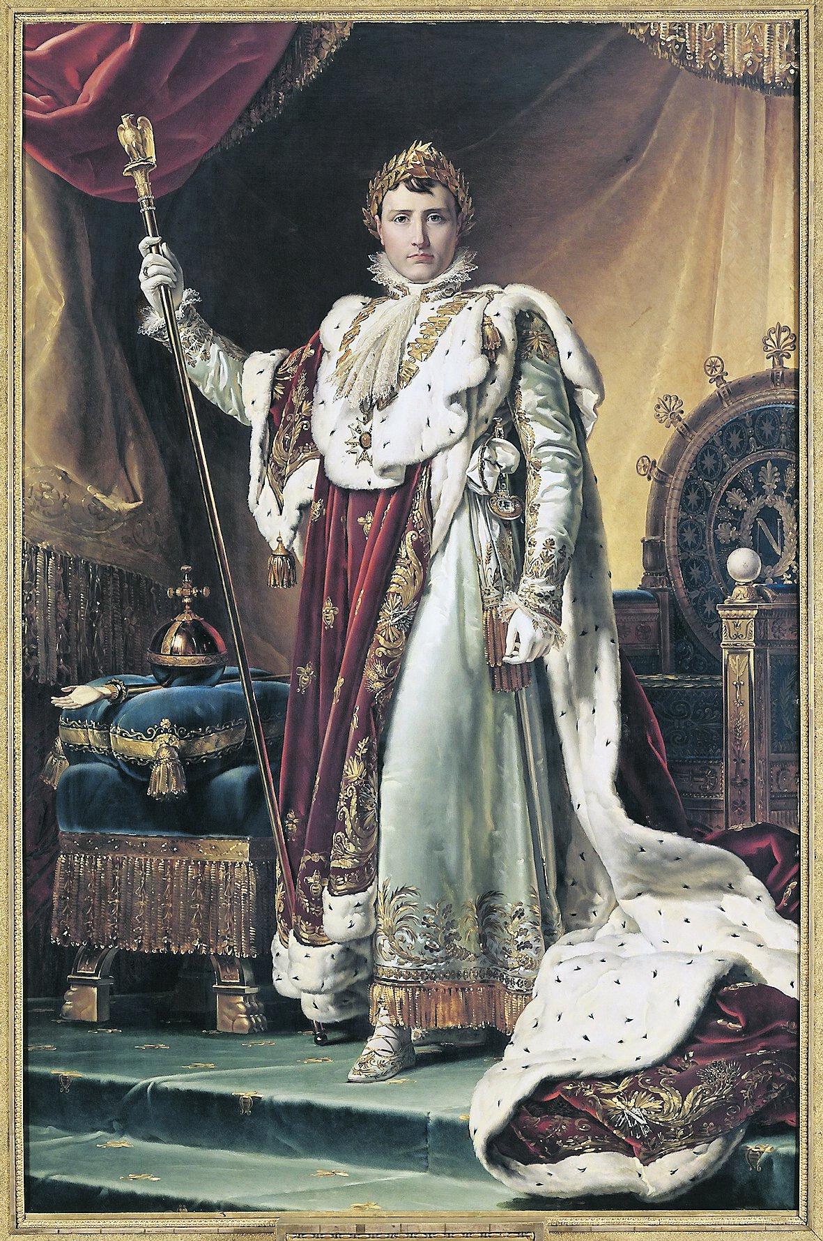 François Gérards Napoleon I i kröningsdräkt.