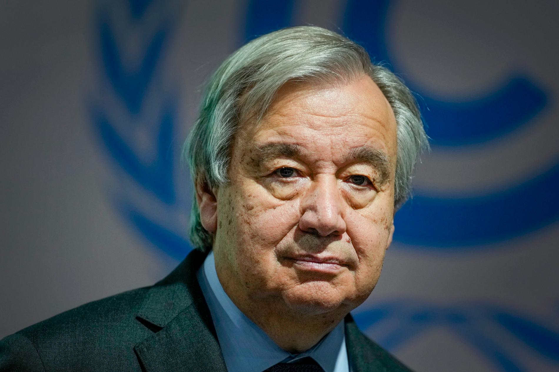 FN:s generalsekreterare Antonio Guterres.