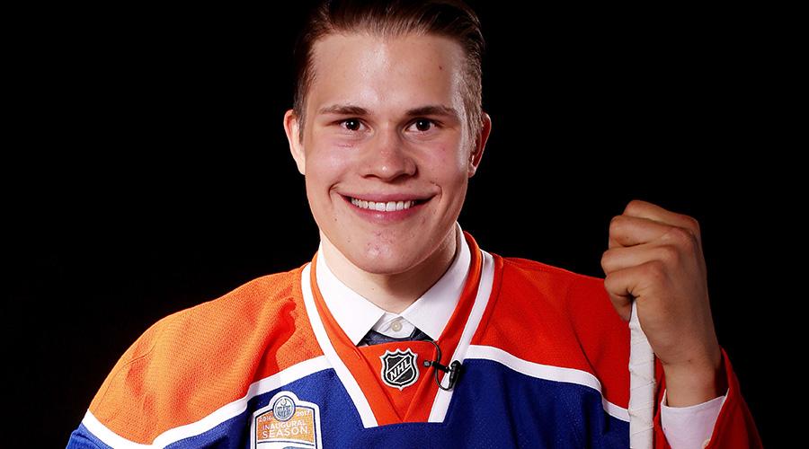 Jesse Puljujärvi, draftad av Edmonton Oilers i stället för Columbus Blue Jackets.