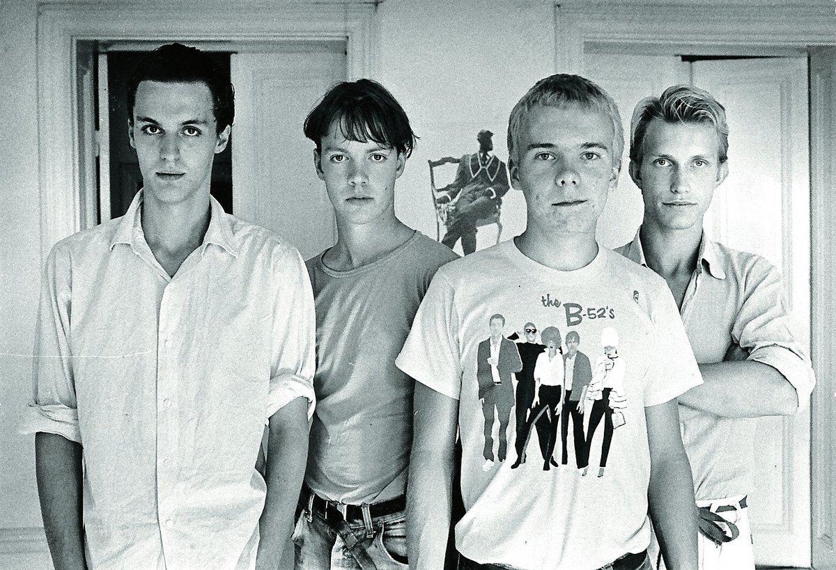 1980. Olle Ljungström var med i den stilbildande gruppen Reeperbahn. Från vänster: Olle Ljungström, Eddie Sjöberg, Peter Korhonen och Dan Sundquist.