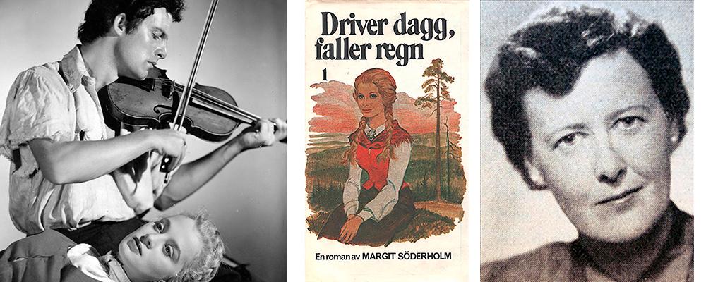 ”Driver dagg faller regn” från 1943 blev Margit Söderholms genombrott. Den blev film 1946 med Alf Kjellin och Mai Zetterling.