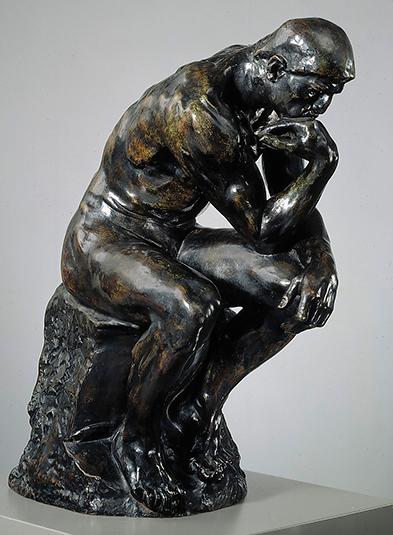 Auguste Rodin, ”Tänkaren”, 1881-1882, bronsskulptur.